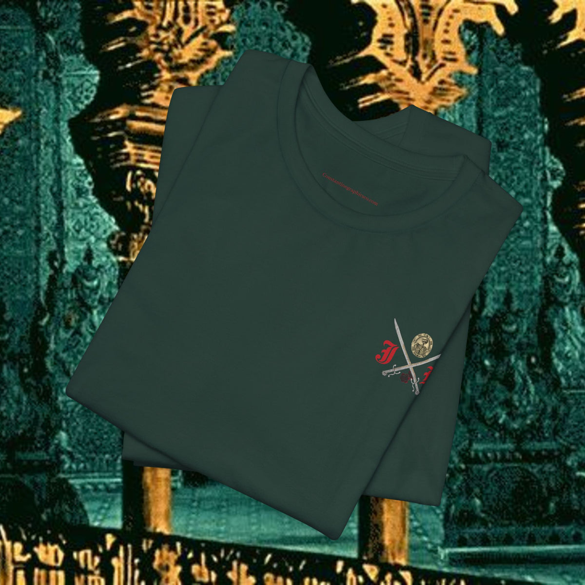Mythic Vitalism, Sanguis Christianus Vetus Exploration and Adventure Inspired Graphic T Shirt Back Version