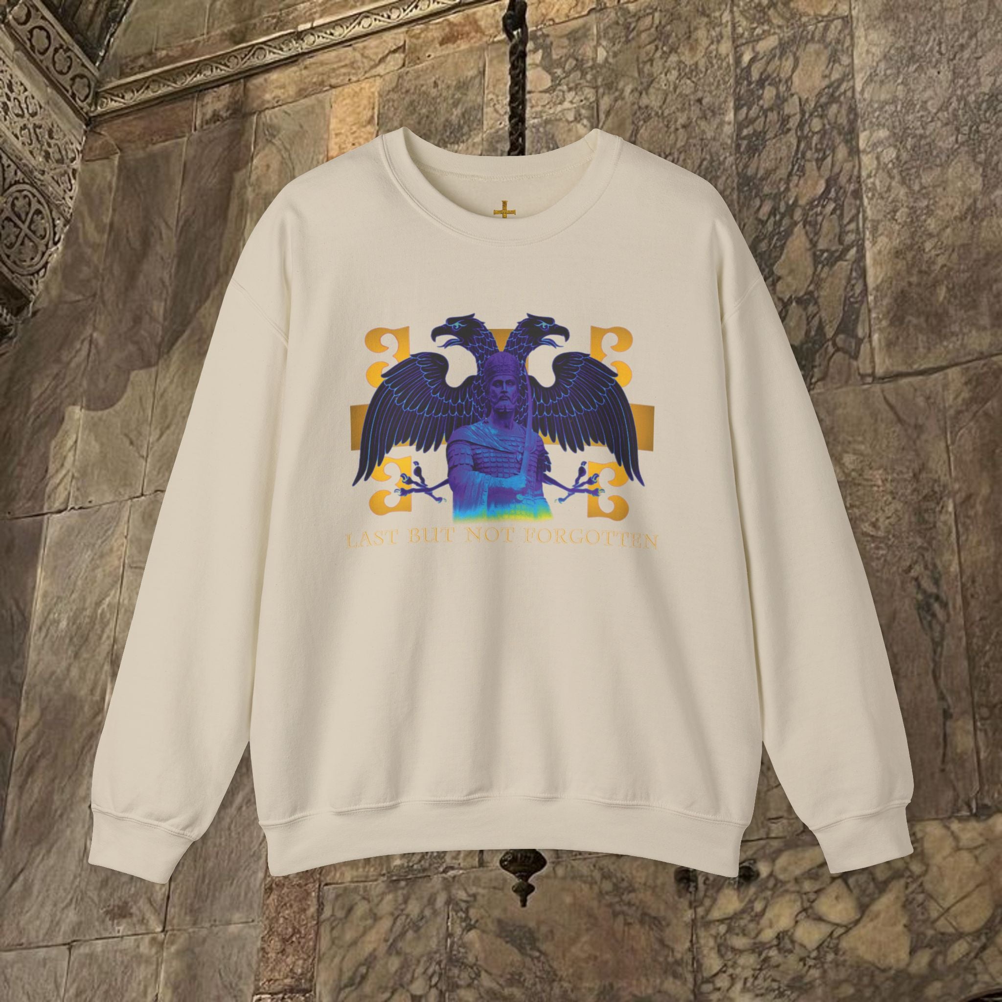 The Last Great Emperor Byzantine Inspired Graphic Crewneck Sweatshirt Front Version