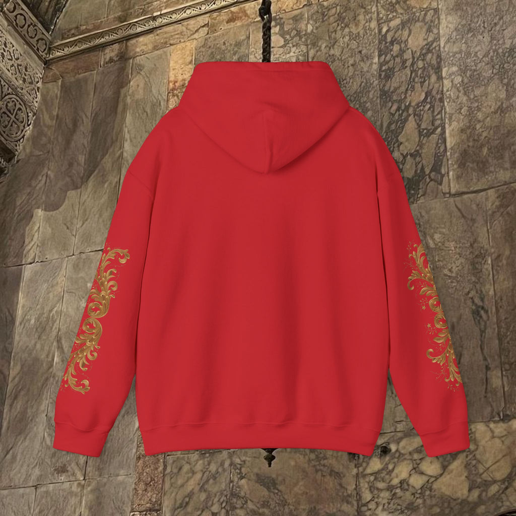 Byzantine Manuscript Art Hoodie - Orthodox Icon Design