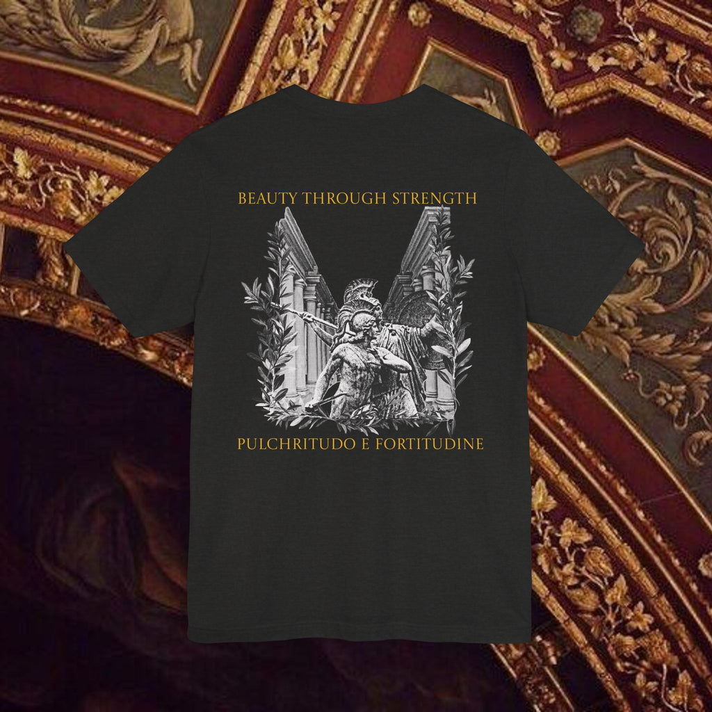 The Goddess's Protection Classically-Inspired Cotton Graphic T Shirt Back Version