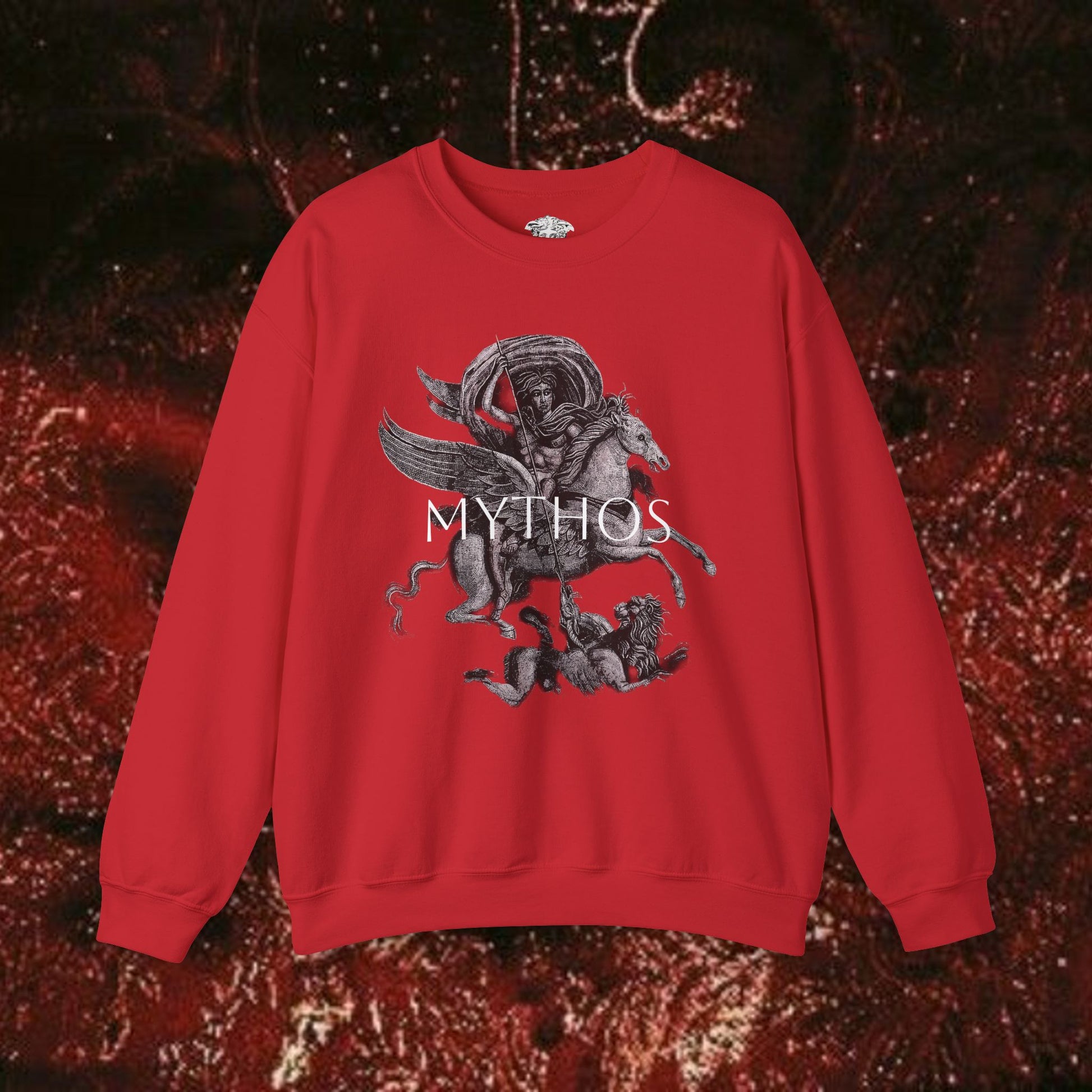 Warrior's Mythos Unisex Heavy Blend Sweatshirt.