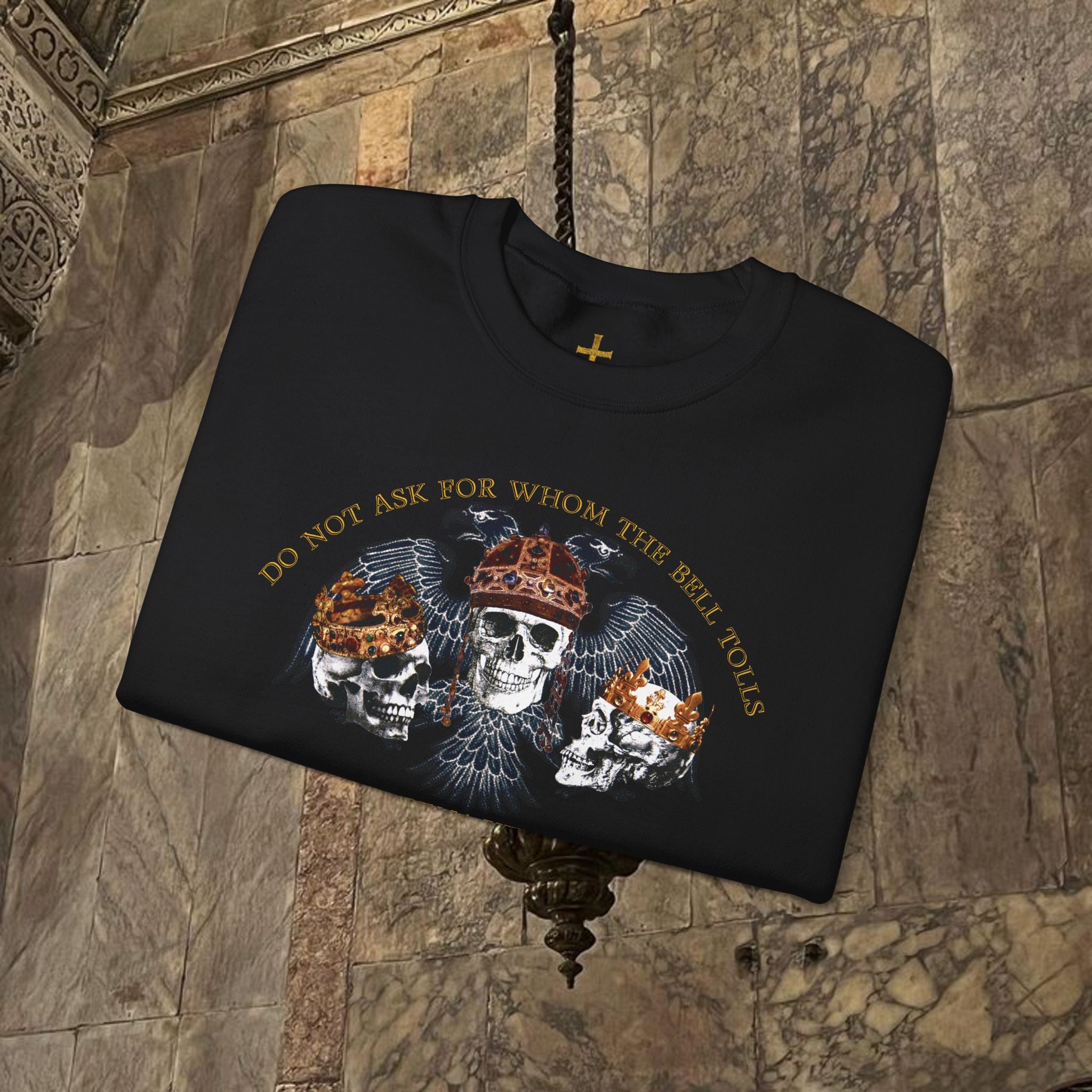 The Kings Fate Byzantine Inspired Graphic Crewneck Sweatshirt