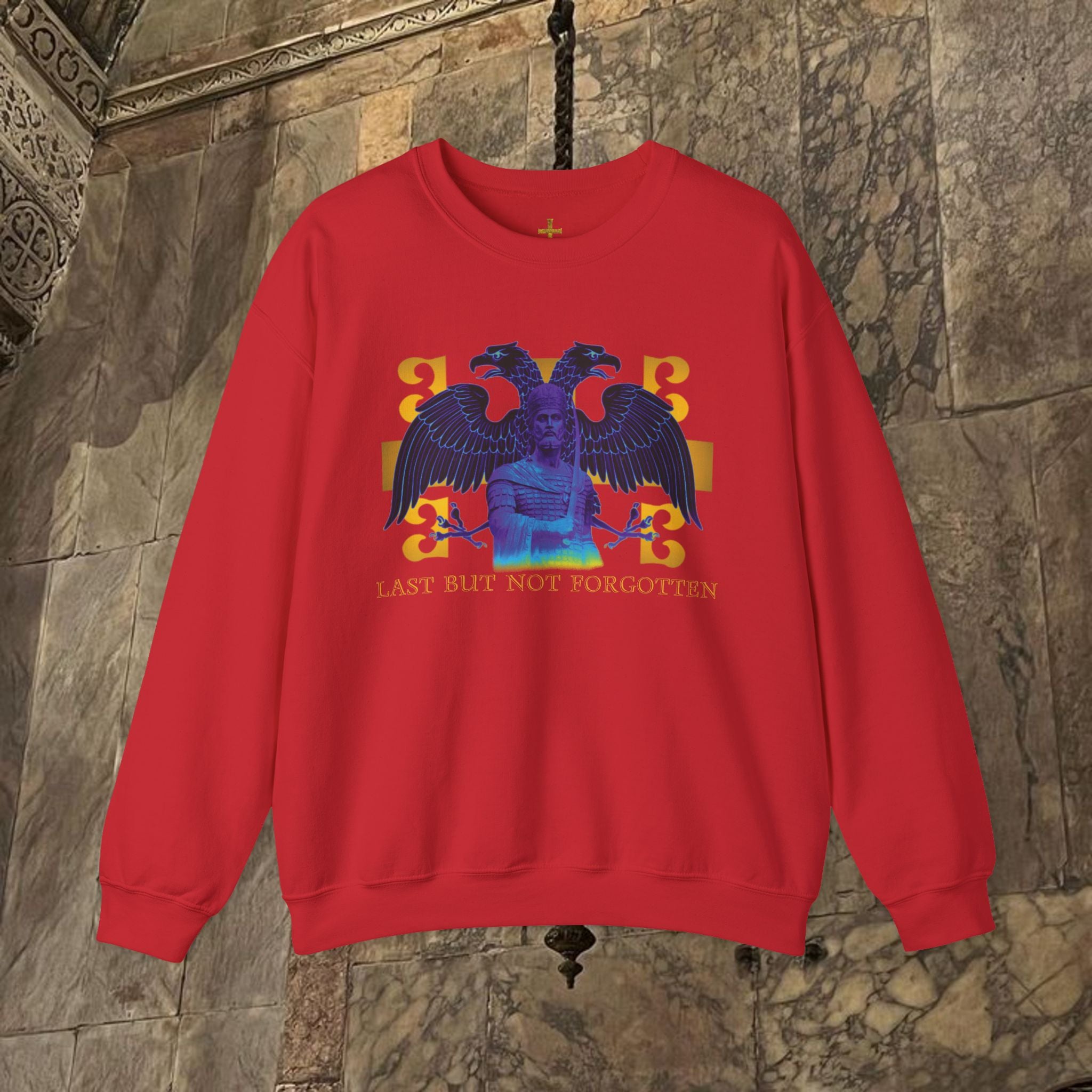 The Last Great Emperor Byzantine Inspired Graphic Crewneck Sweatshirt Front Version