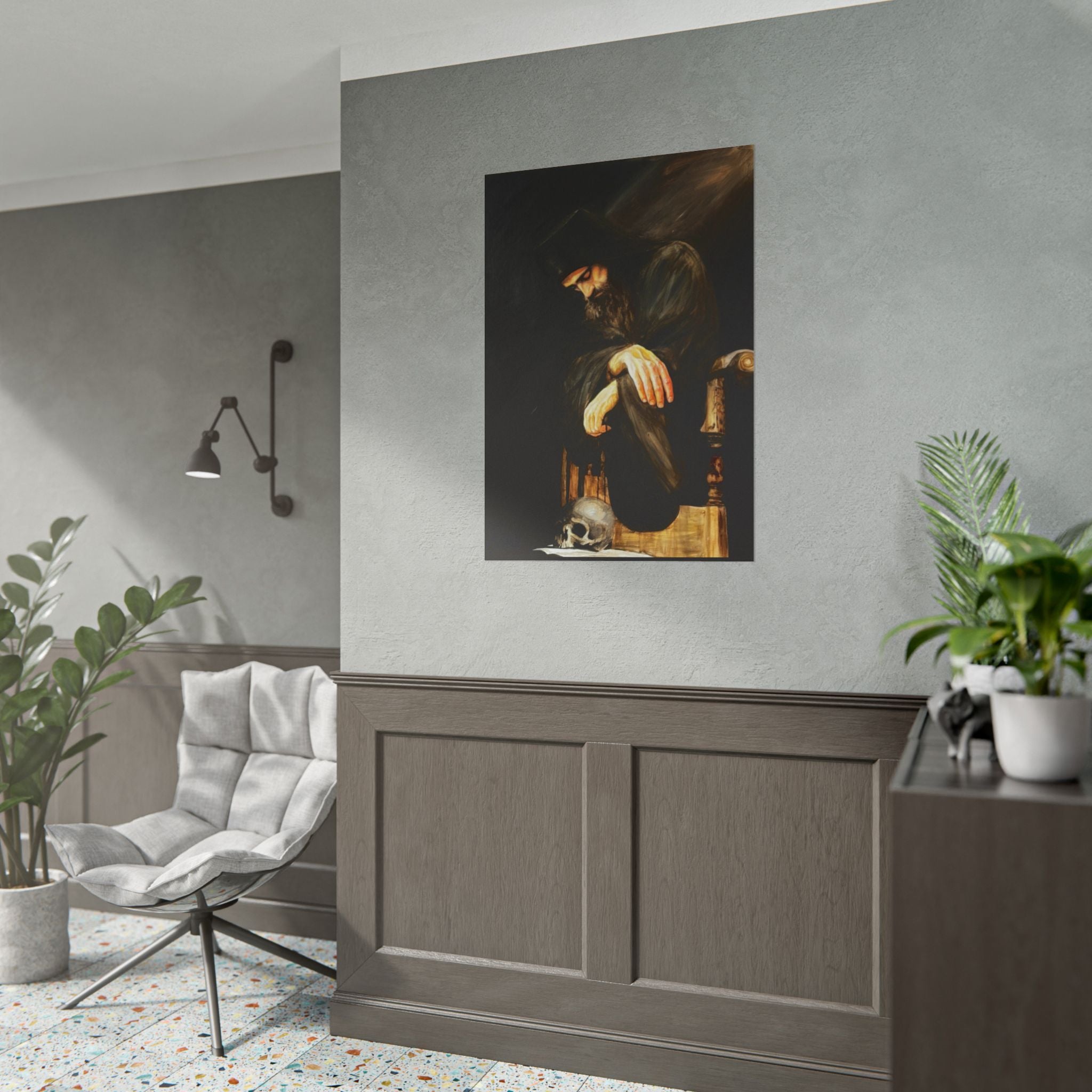 Man's Memento Medieval Fantasy Fine Art Print