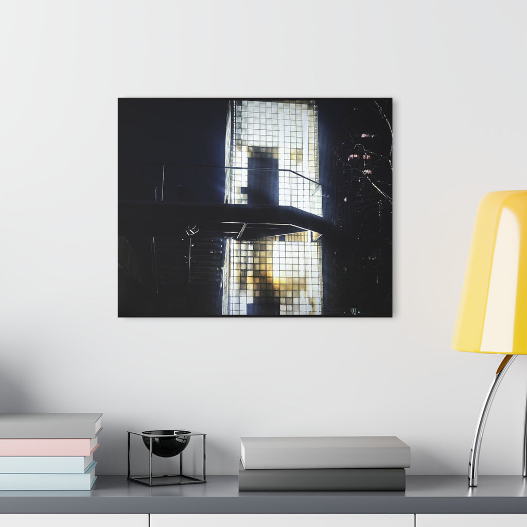 NYC Light Grid Tower Acrylic Print