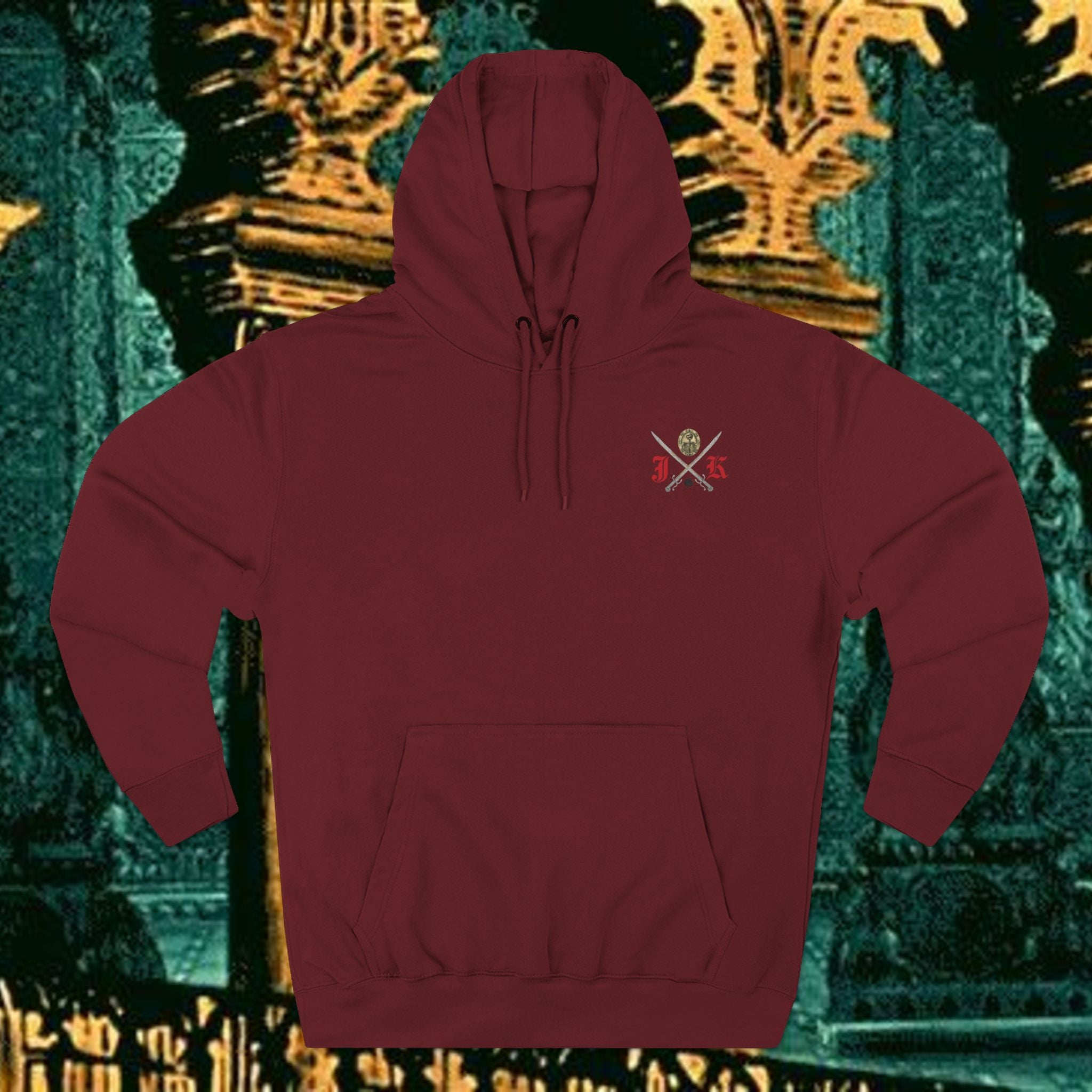 Mythic Vitalism, Sanguis Christianus Vetus Exploration and Adventure Inspired Graphic Fleece Hoodie back version