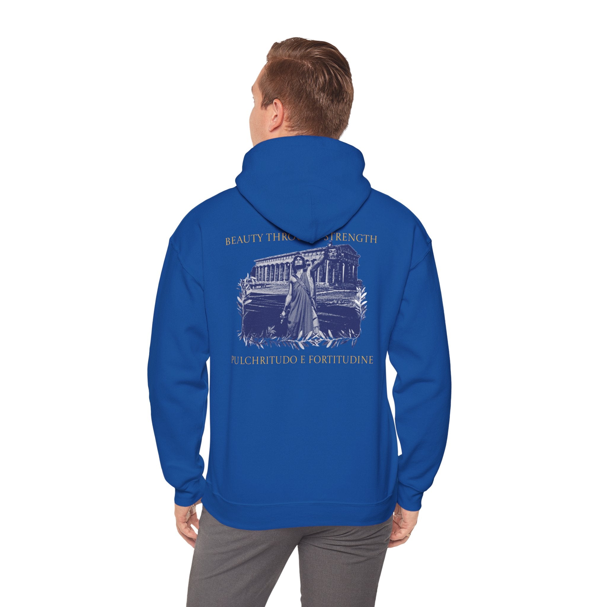 The Hero's Victory Classically-Themed Cotton Graphic Hoodie