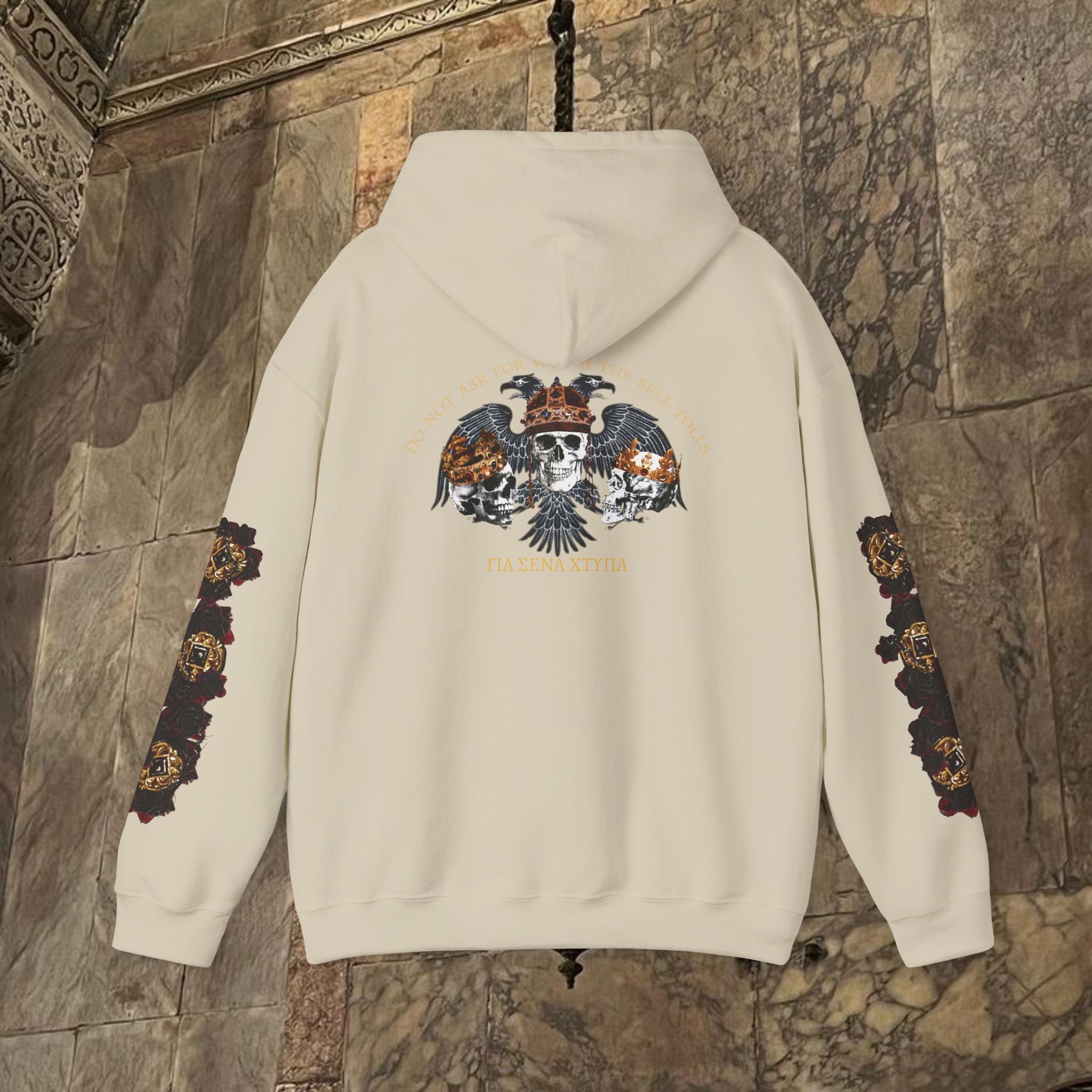 The Kings Fate Byzantine Inspired Graphic Hoodie Back Version