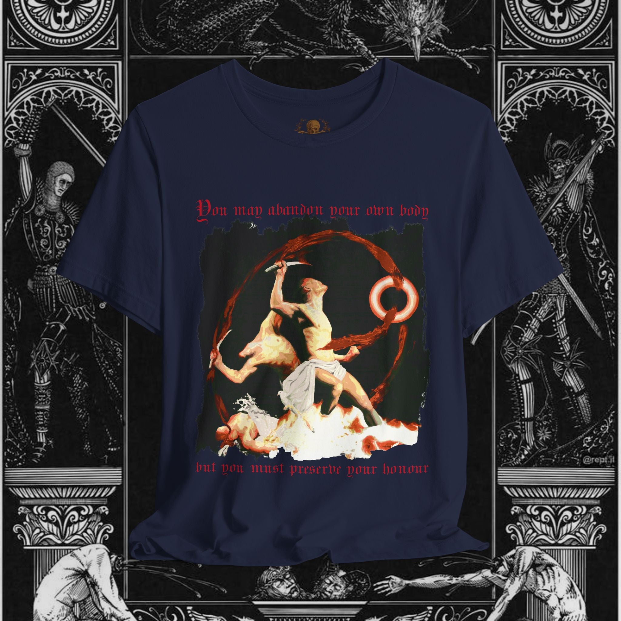 The Samurai's Vengeance Medieval Fantasy Graphic Shirt