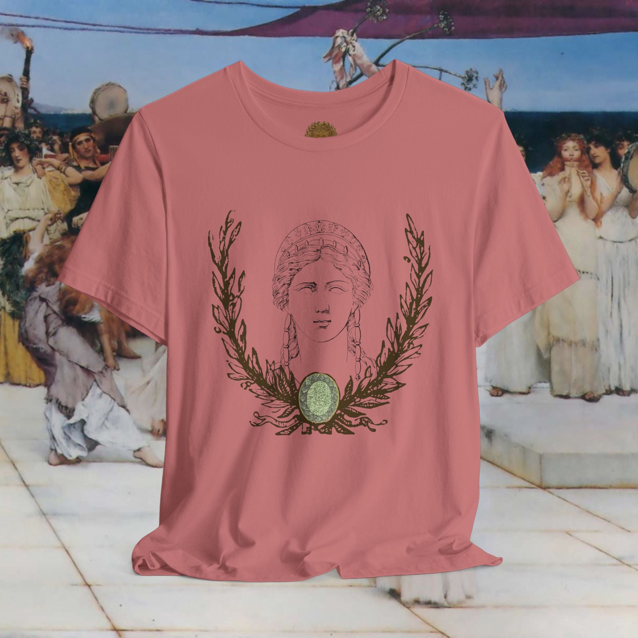 Hera's Wondering – Greek Goddess Ornate Diadem T-Shirt