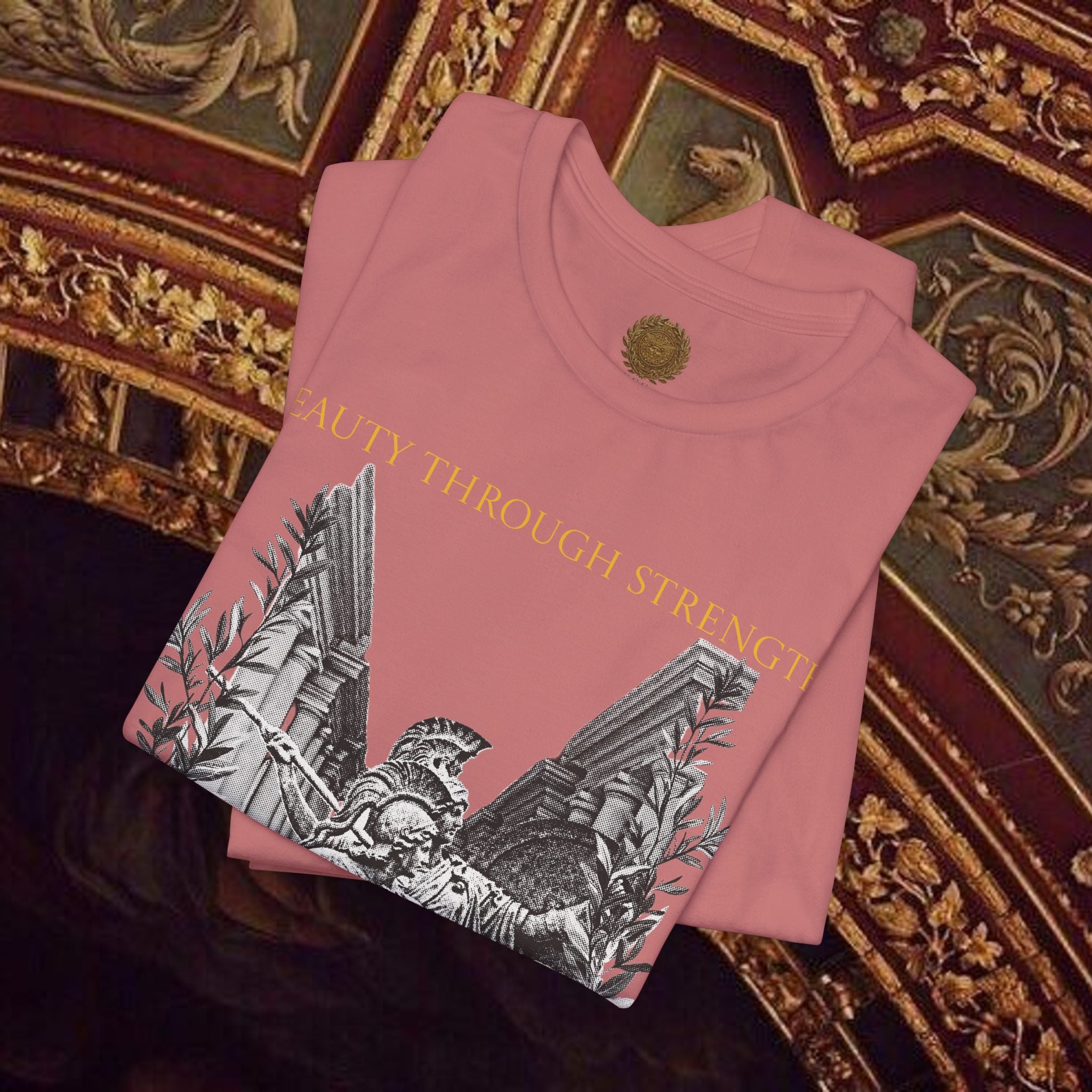 The Goddess's Protection Classically-Inspired Cotton Graphic T Shirt