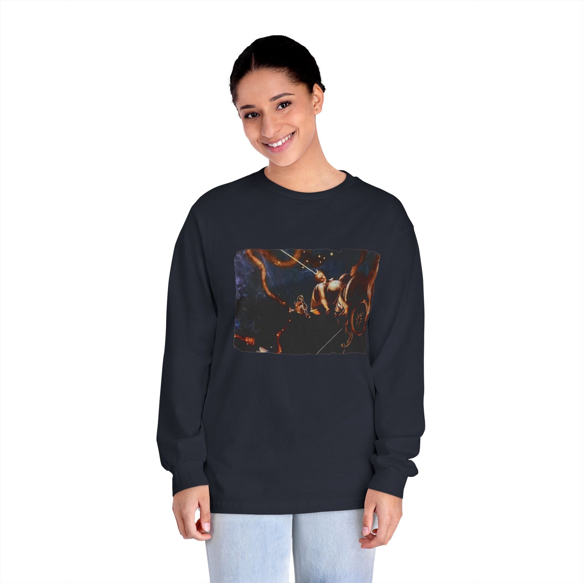 Goddess of the Cosmos Graphic Long Sleeve T-Shirt