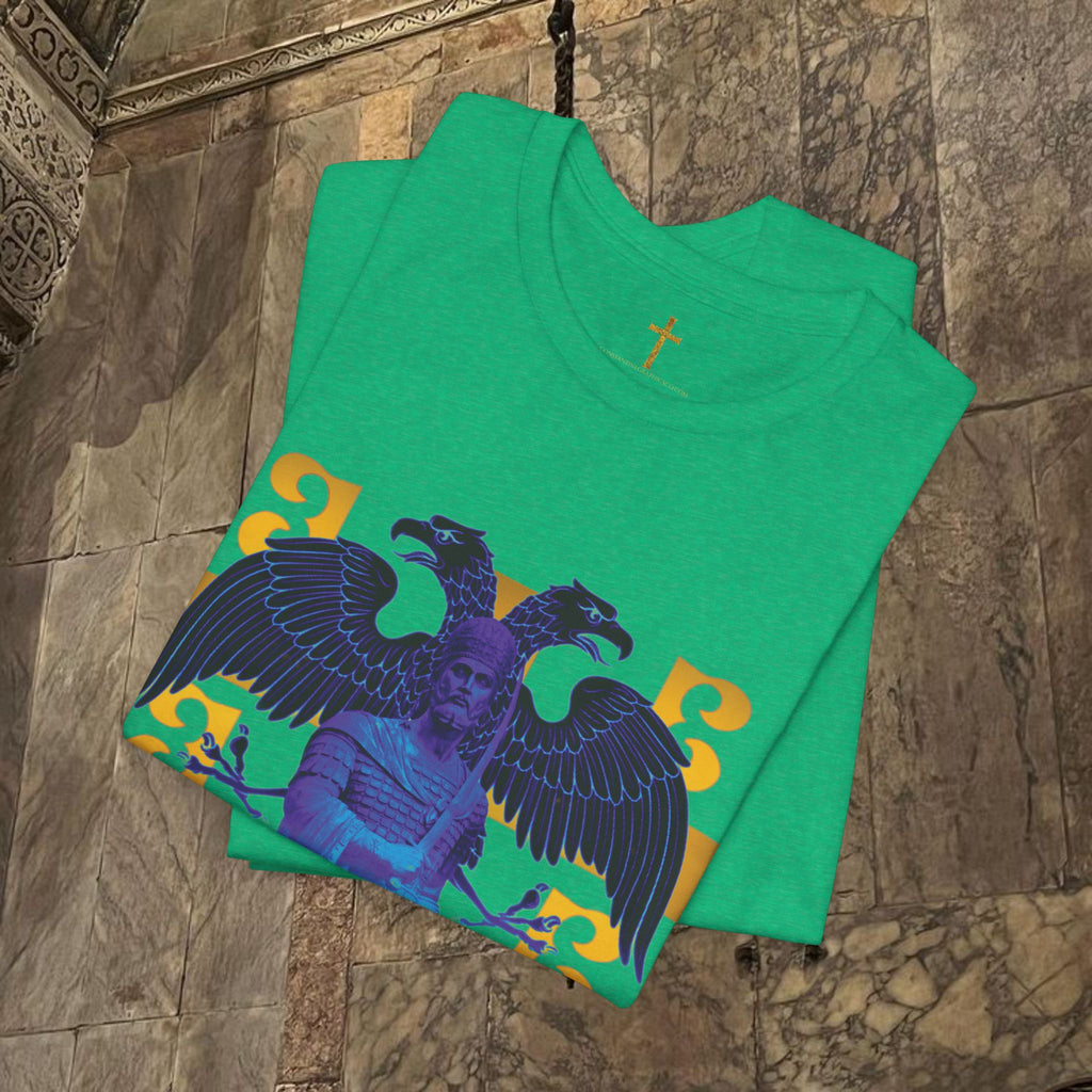 The Last Great Emperor Byzantine Inspired Cotton Graphic T-shirt Front