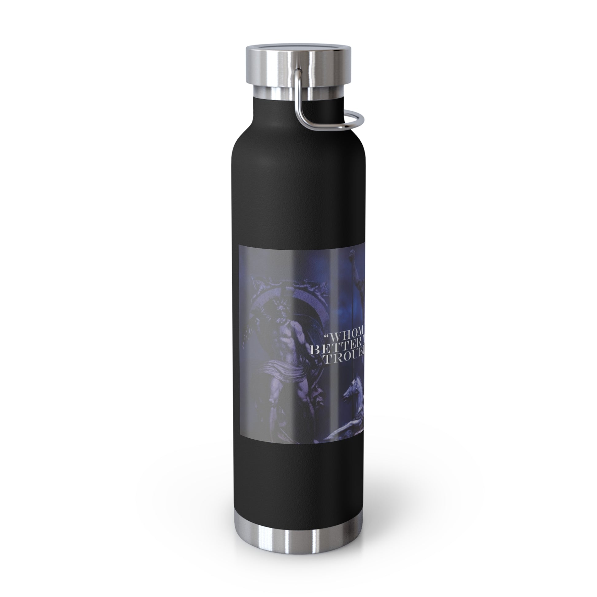 Neptune waterbottle Stylish Insulated Water Bottle for Outdoor Adventures, Motivational Fitness Water Bottle, Copper Vacuum Flask for Gym, Travel and Beach