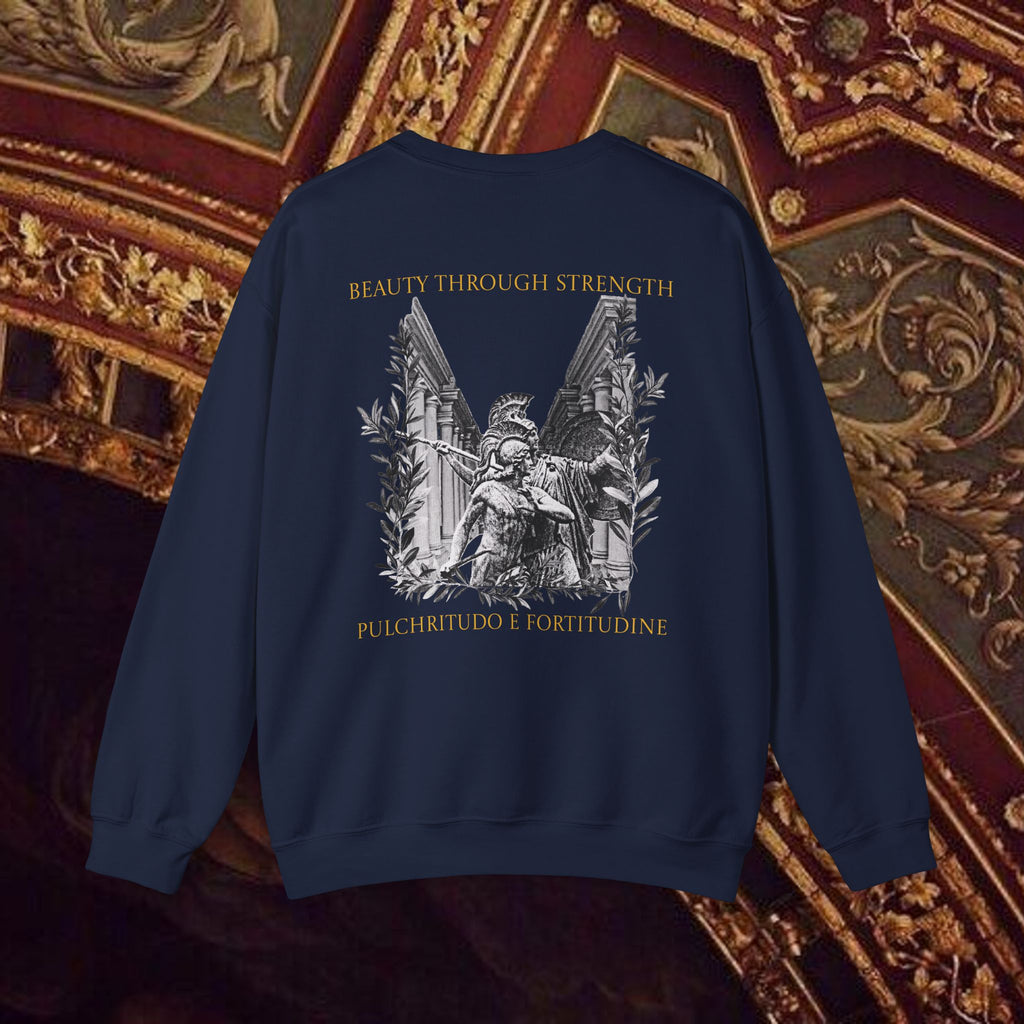 The Goddess's Protection Classically-Inspired Cotton Graphic Sweatshirt Back Version