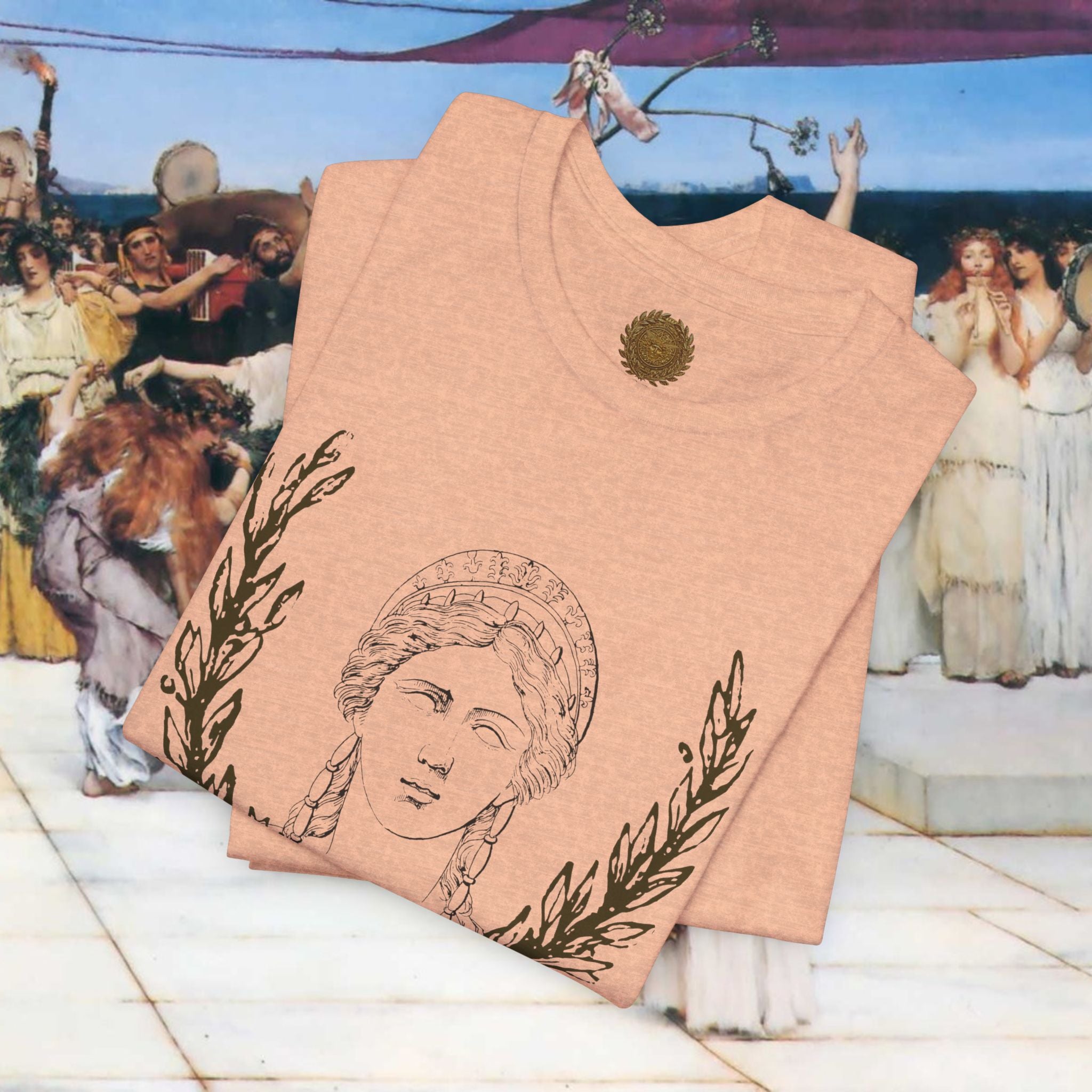 Hera's Wondering – Greek Goddess Ornate Diadem T-Shirt