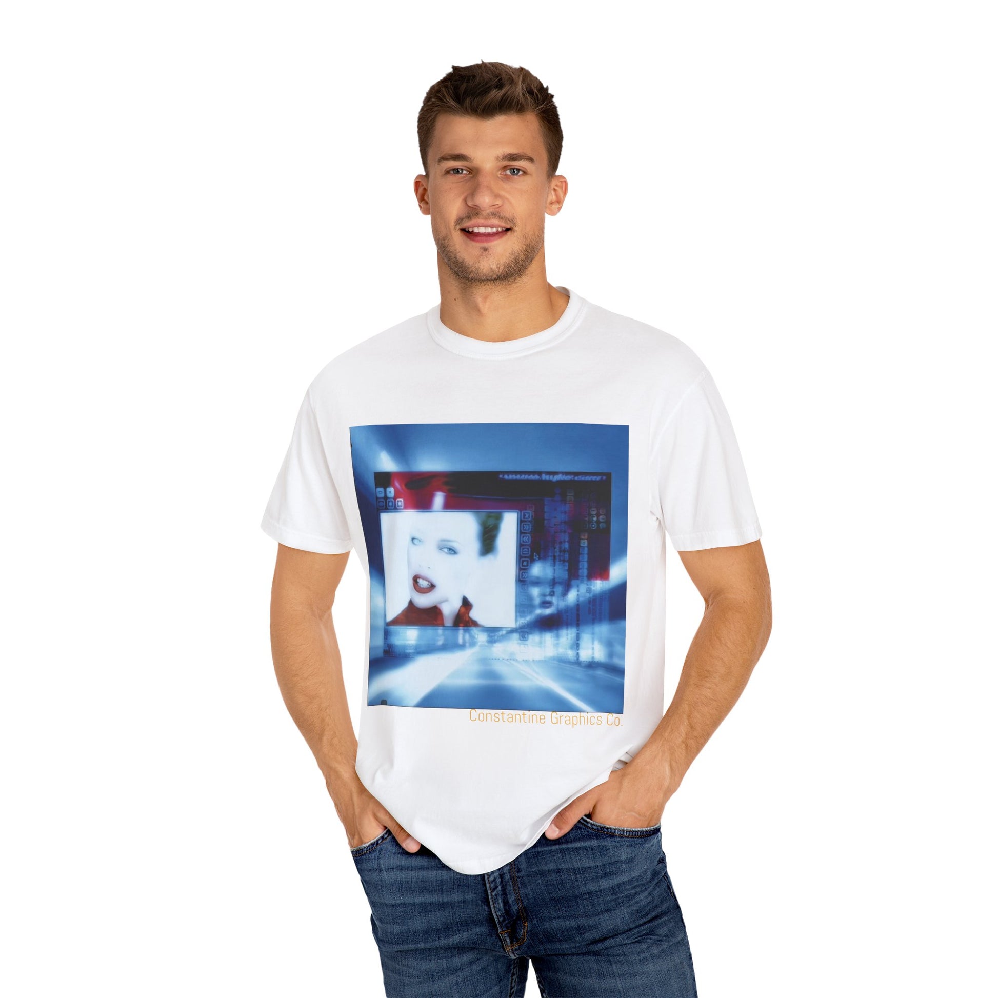 Digital Pop up Cyber Y2k Graphic TShirt