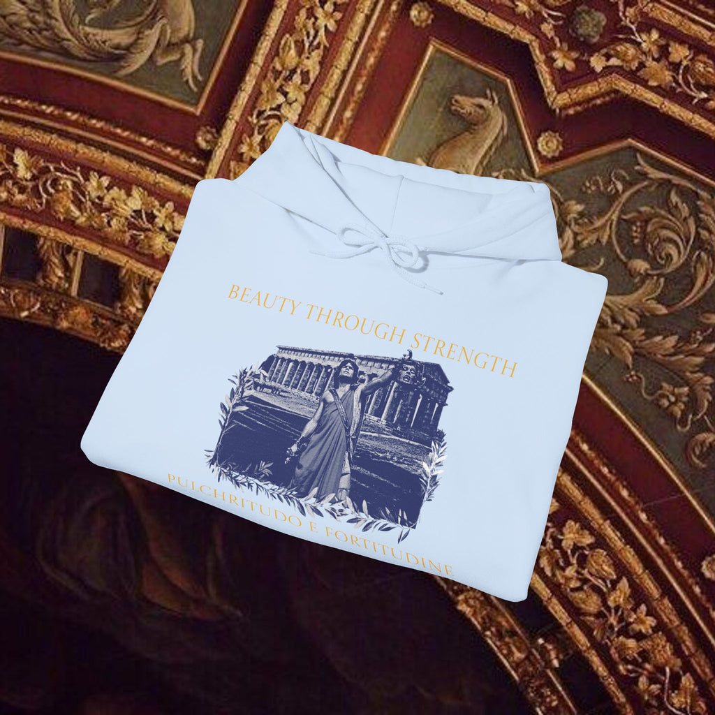 The Hero's Victory Classically-Themed Cotton Graphic Hoodie