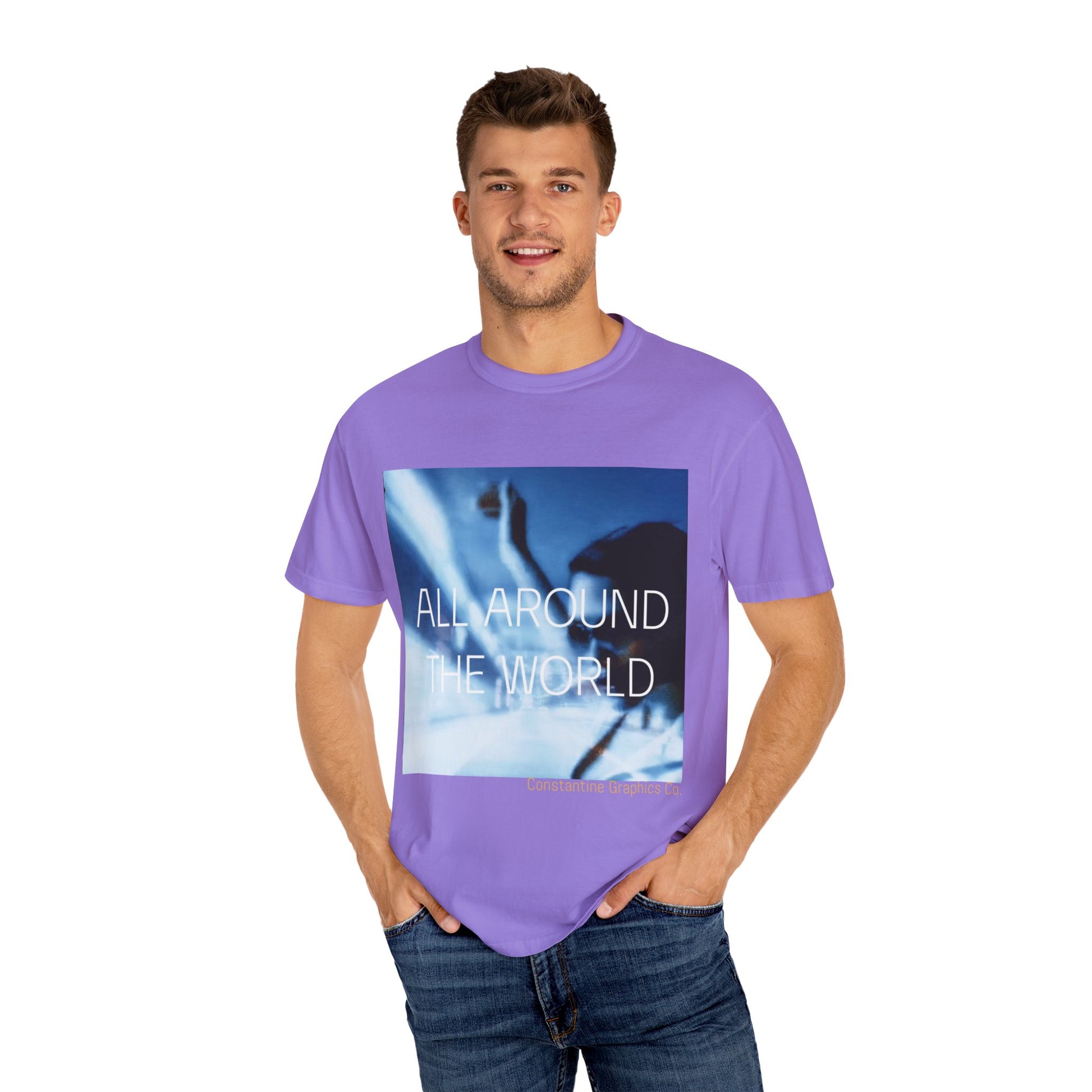 All Around The World Cyber Y2k Graphic Tshirt