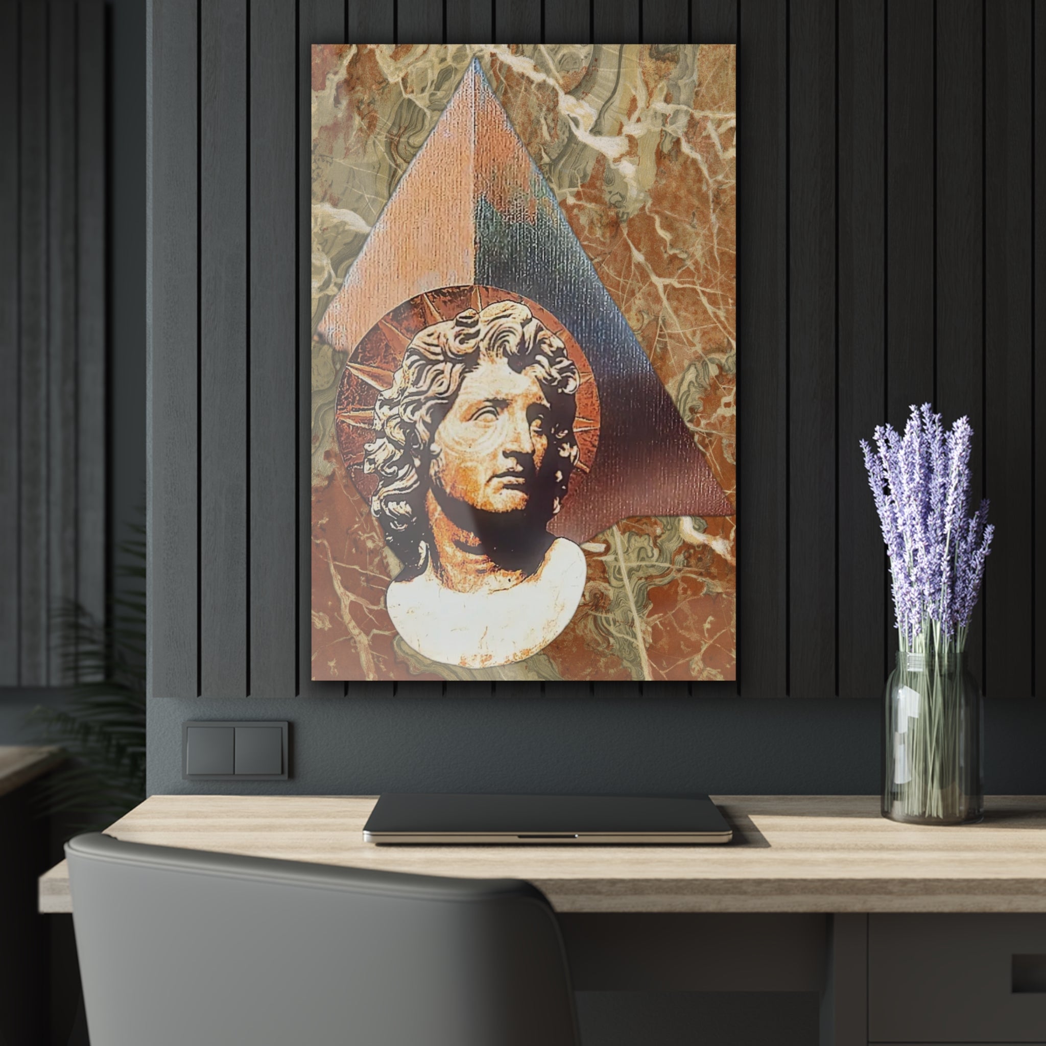 Alexander The Great In Egypt Pyramid Acrylic Print