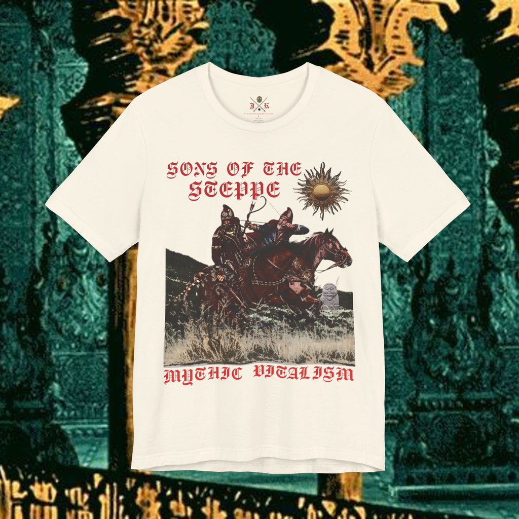 Sons of the Steppe Graphic Tee Mythical Medieval Fantasy Inspired Graphic T Shirt Front Version