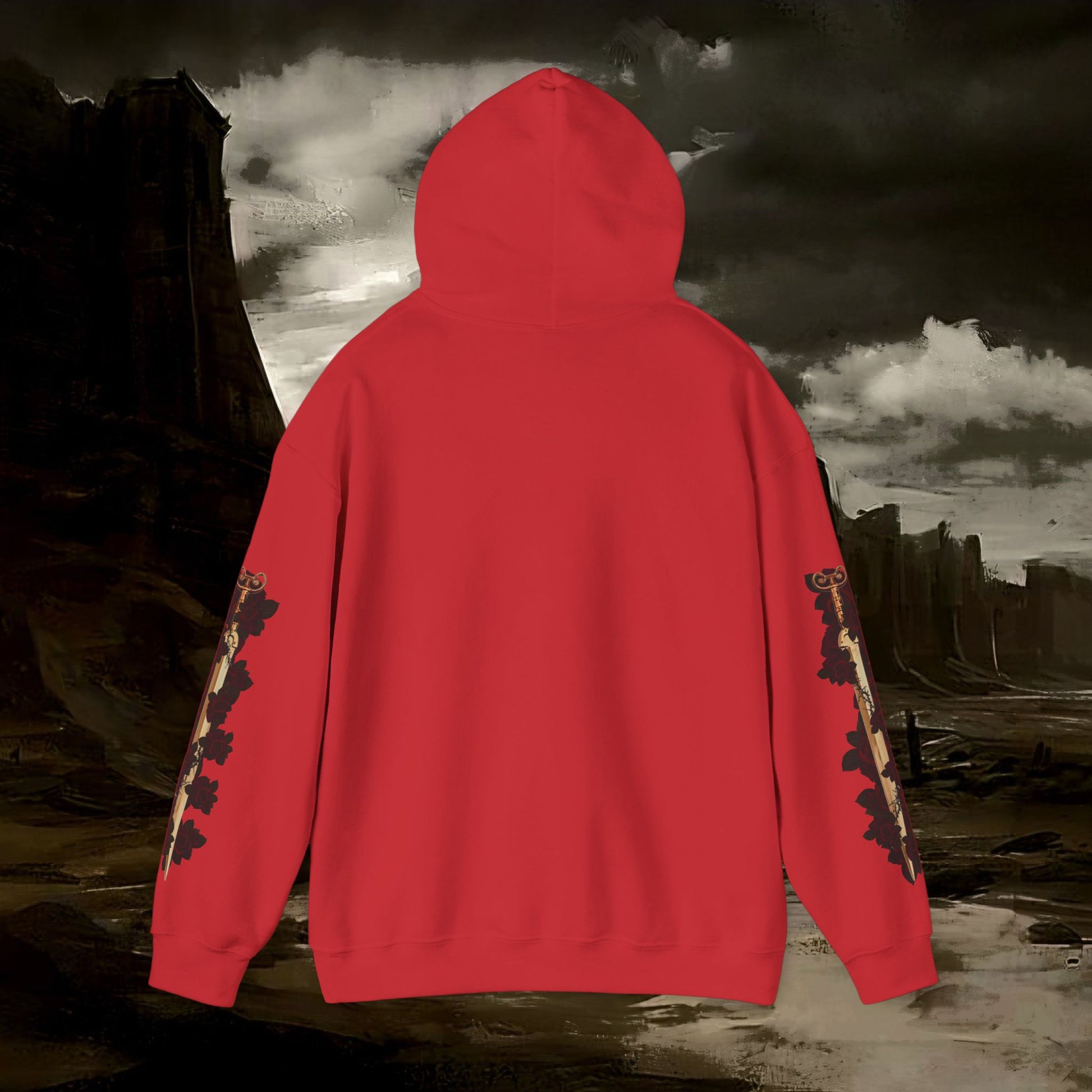 The Barbarian's Mirror Graphic Early Medieval Fantasy Inspired Hoodie