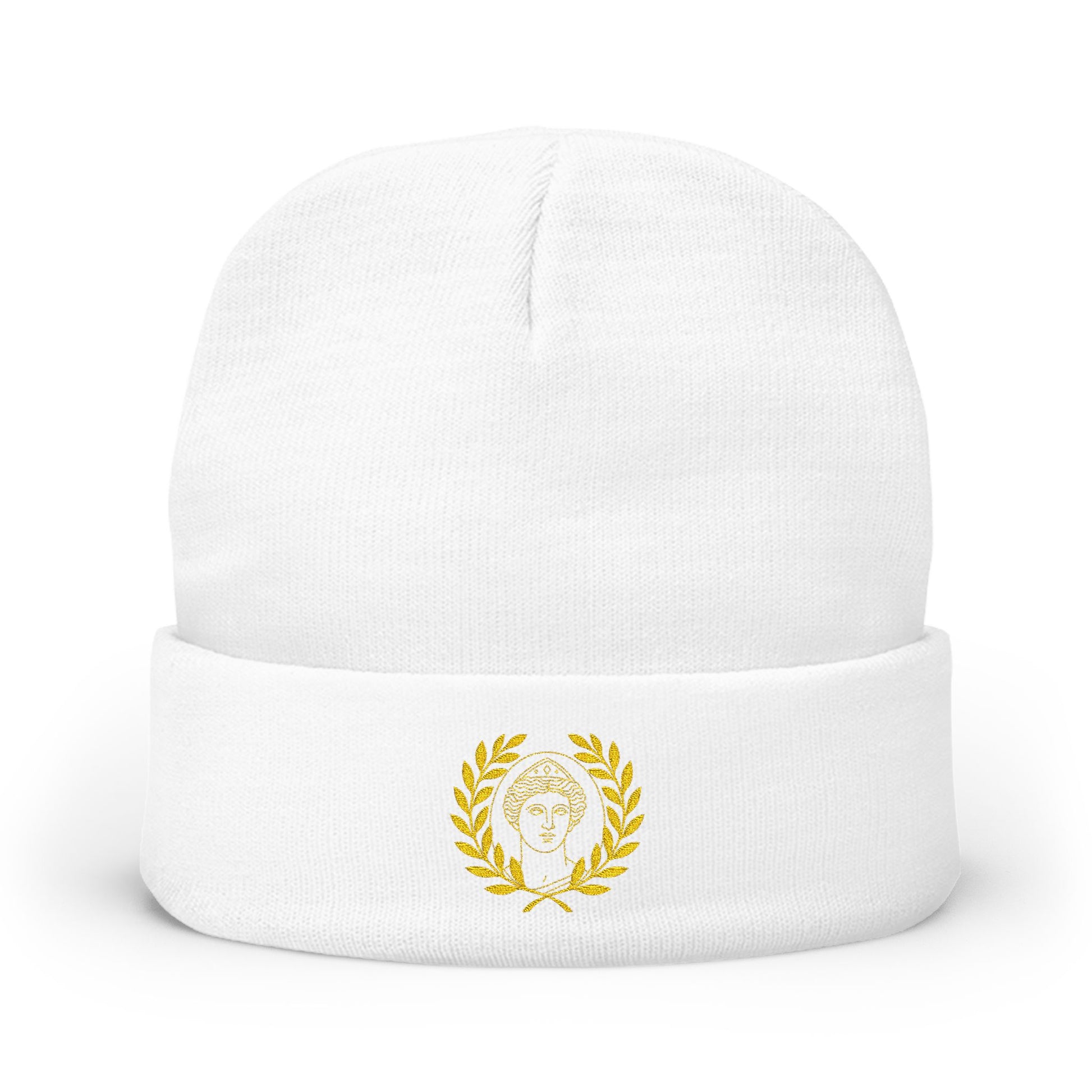 Embroidered Knit Venus Beanie