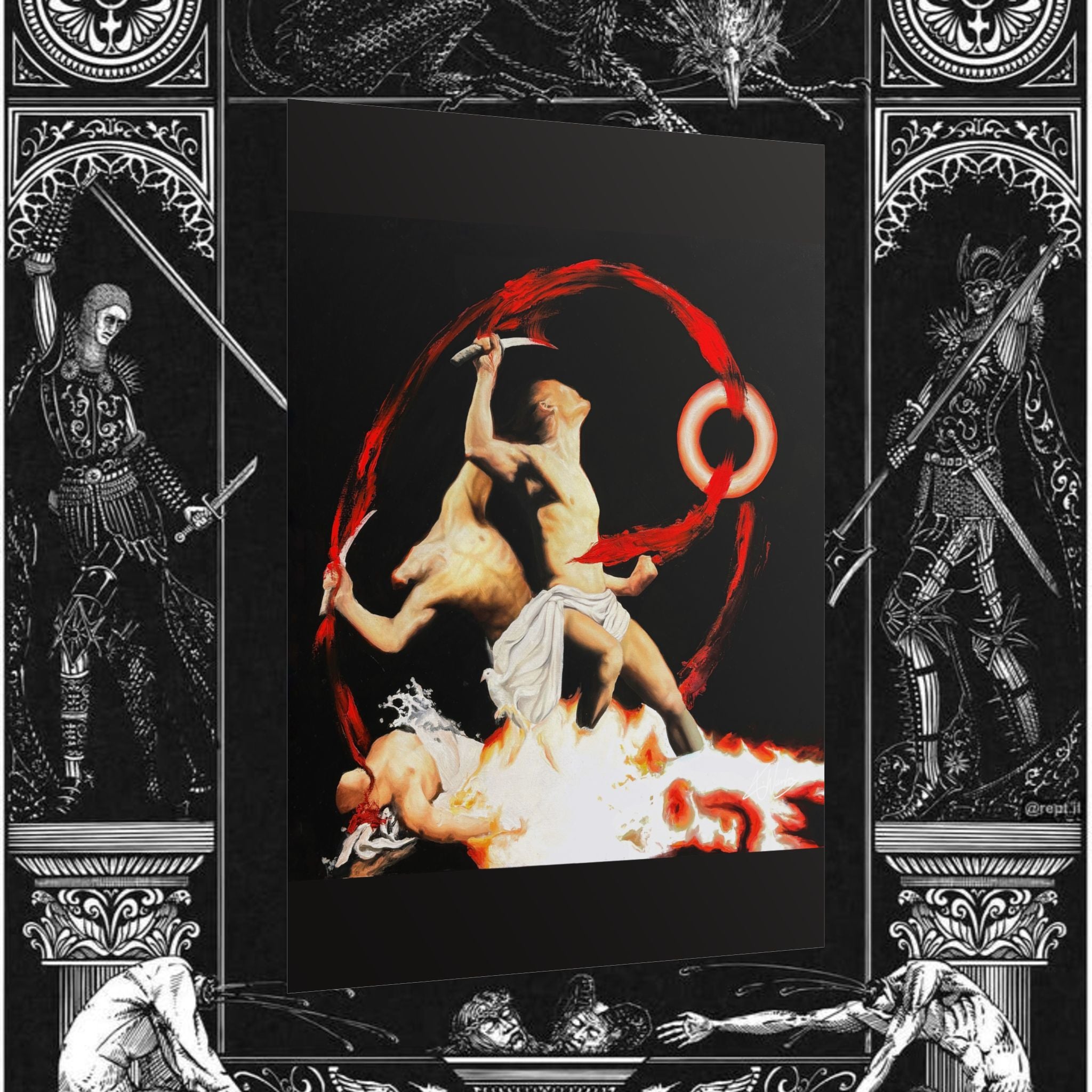 The Samurai's Vengeance Medieval Fantasy Fine Art Print