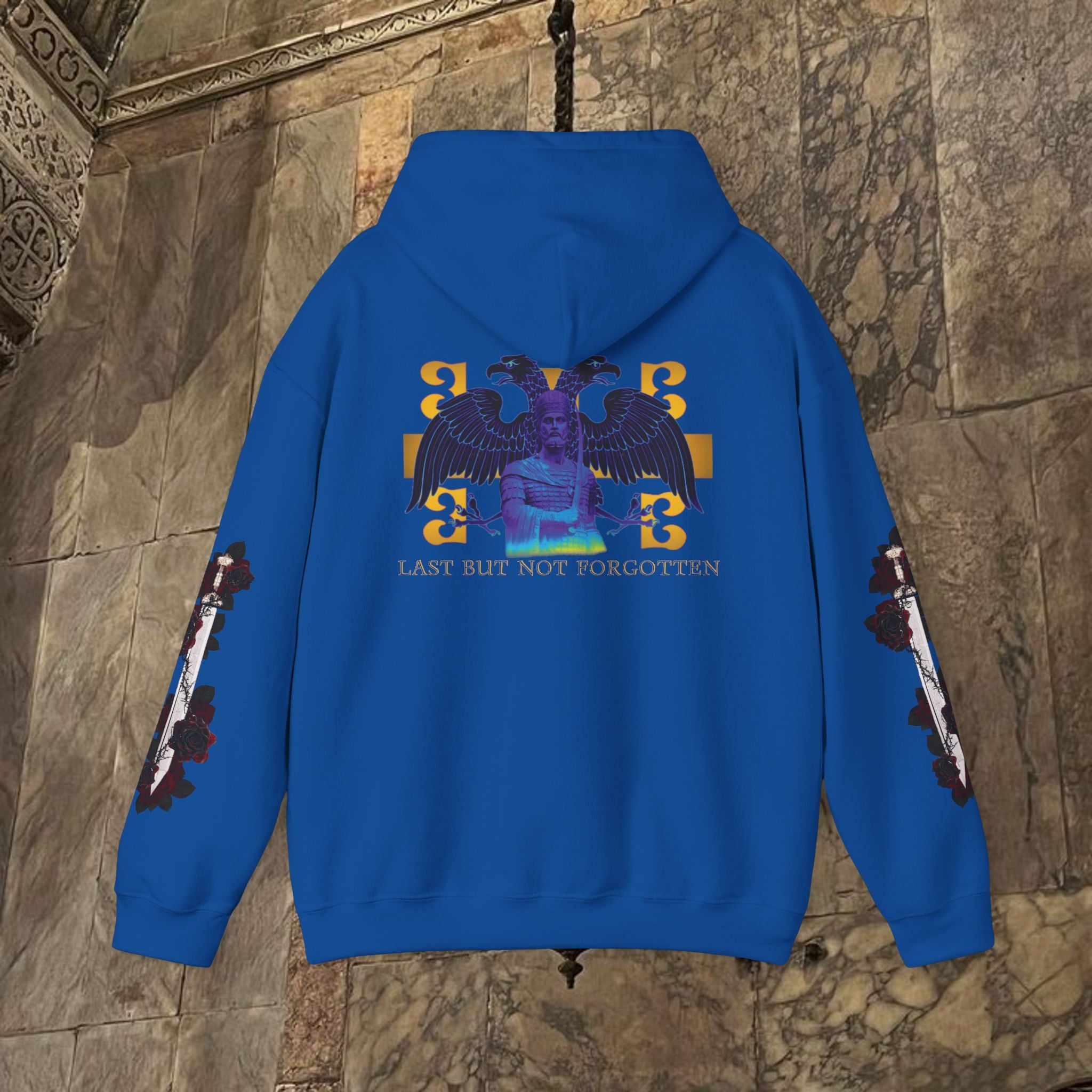 The Last Great Emperor Byzantine Inspired Graphic Hoodie Back Version