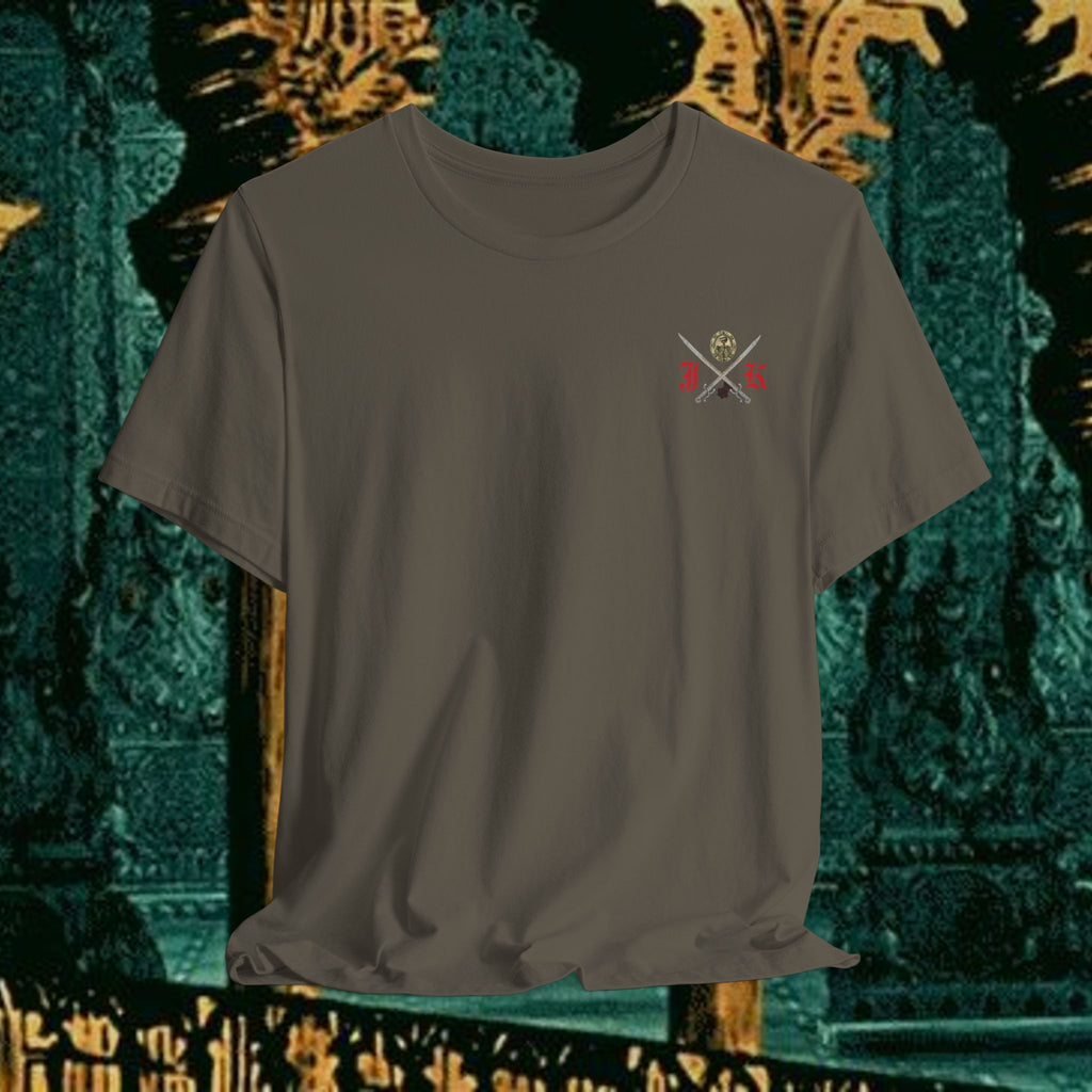Mythic Vitalism, Sanguis Christianus Vetus Exploration and Adventure Inspired Graphic T Shirt Back Version