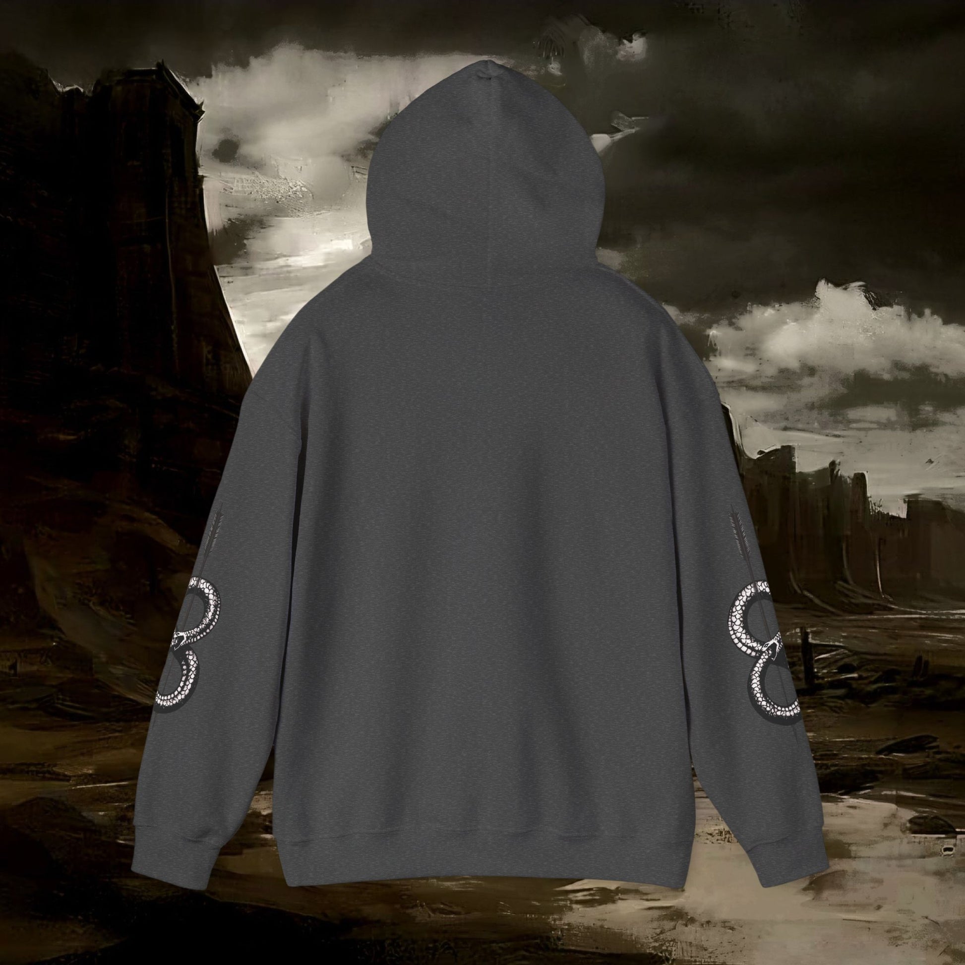 The Barbarian's Fate Medieval Fantasy Inspired Gothic Graphic Hoodie