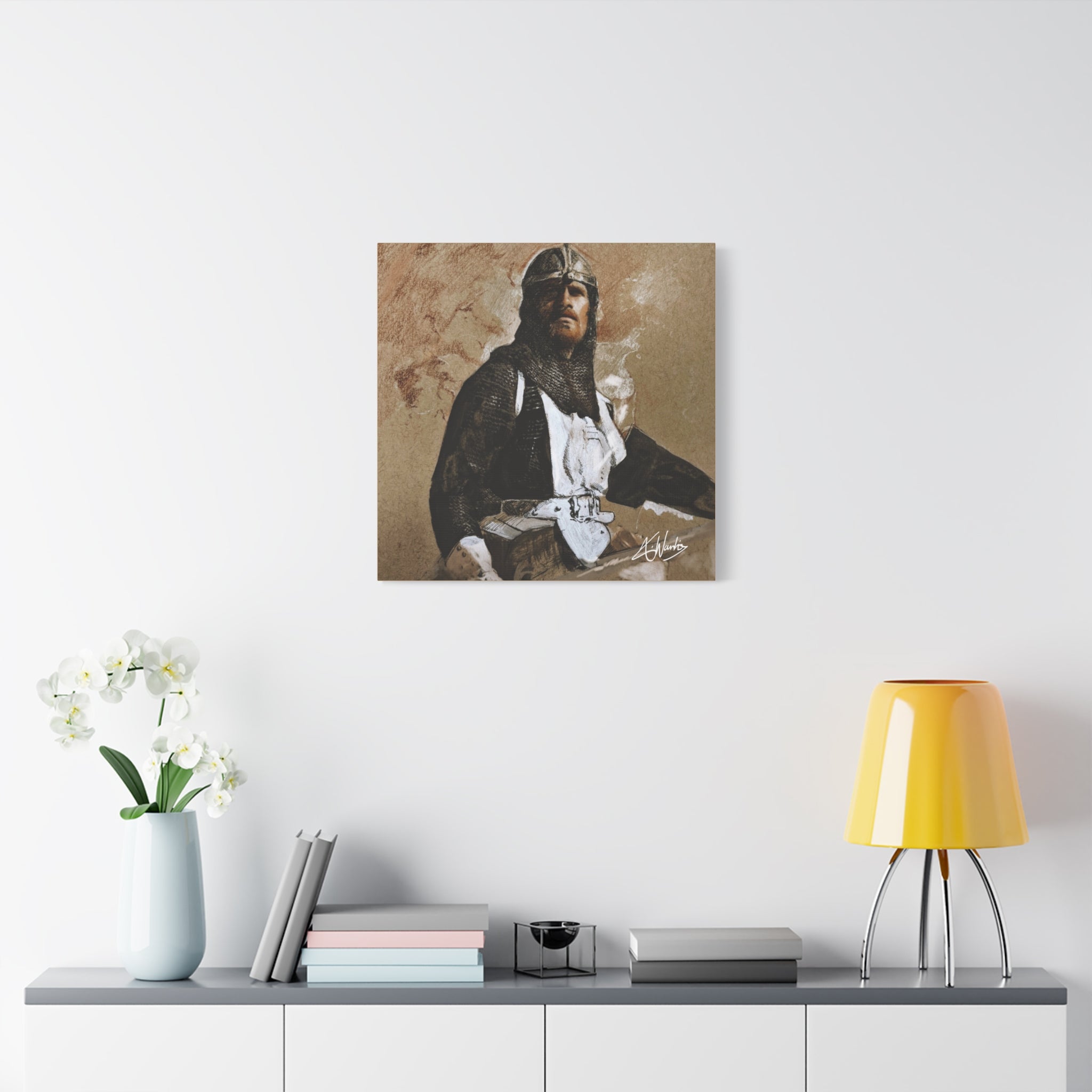 The Knight's Rest Medieval Fantasy Canvas