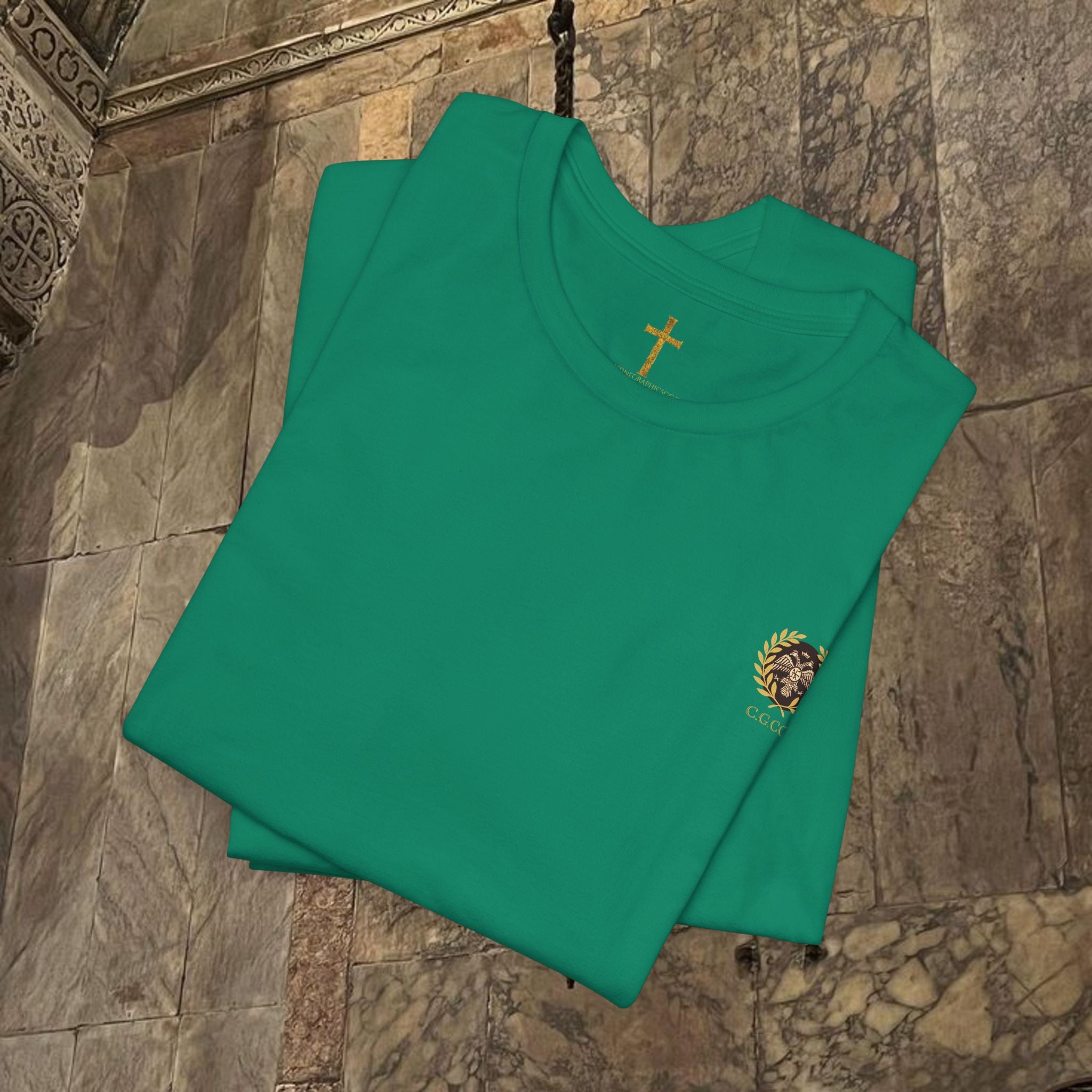 The Kings Fate Byzantine Inspired Cotton Graphic T-shirt Back version