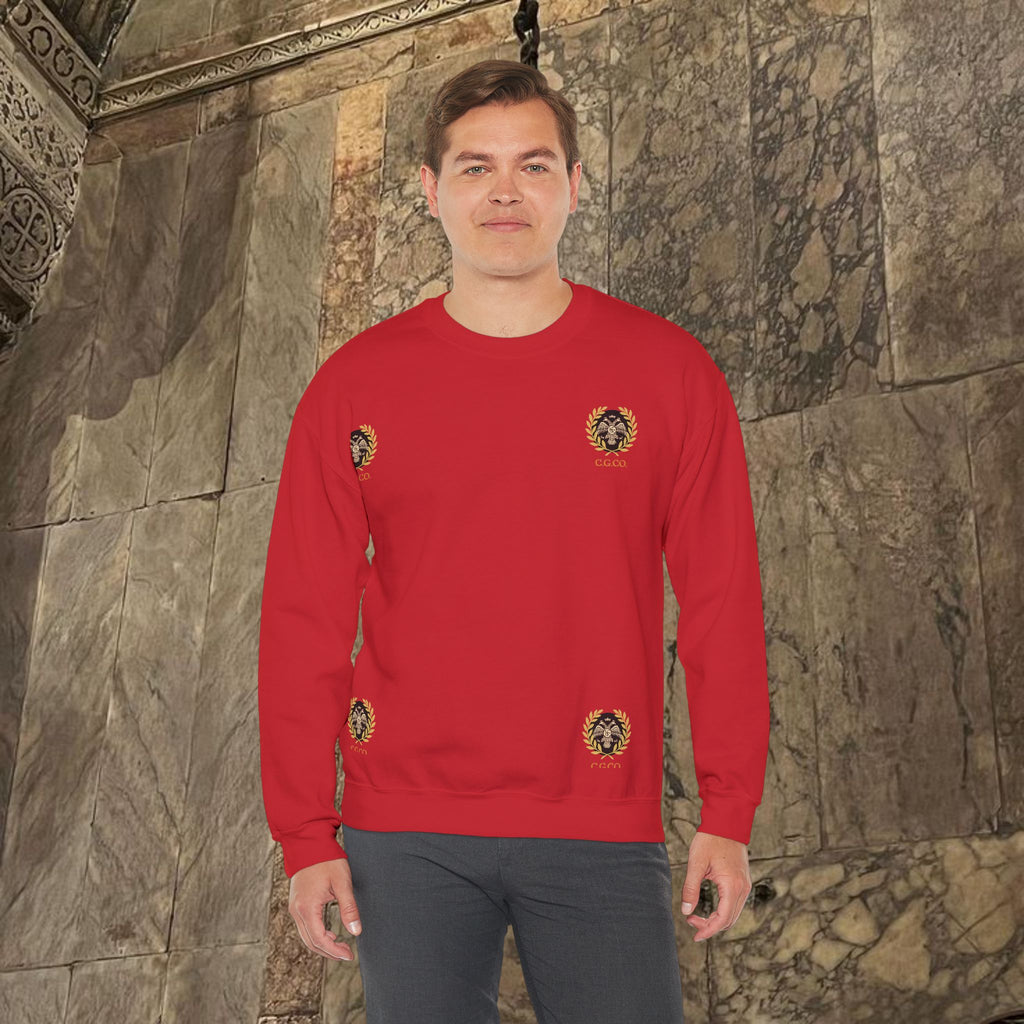 The Kings Fate Byzantine Inspired Graphic Crewneck Sweatshirt Back Version