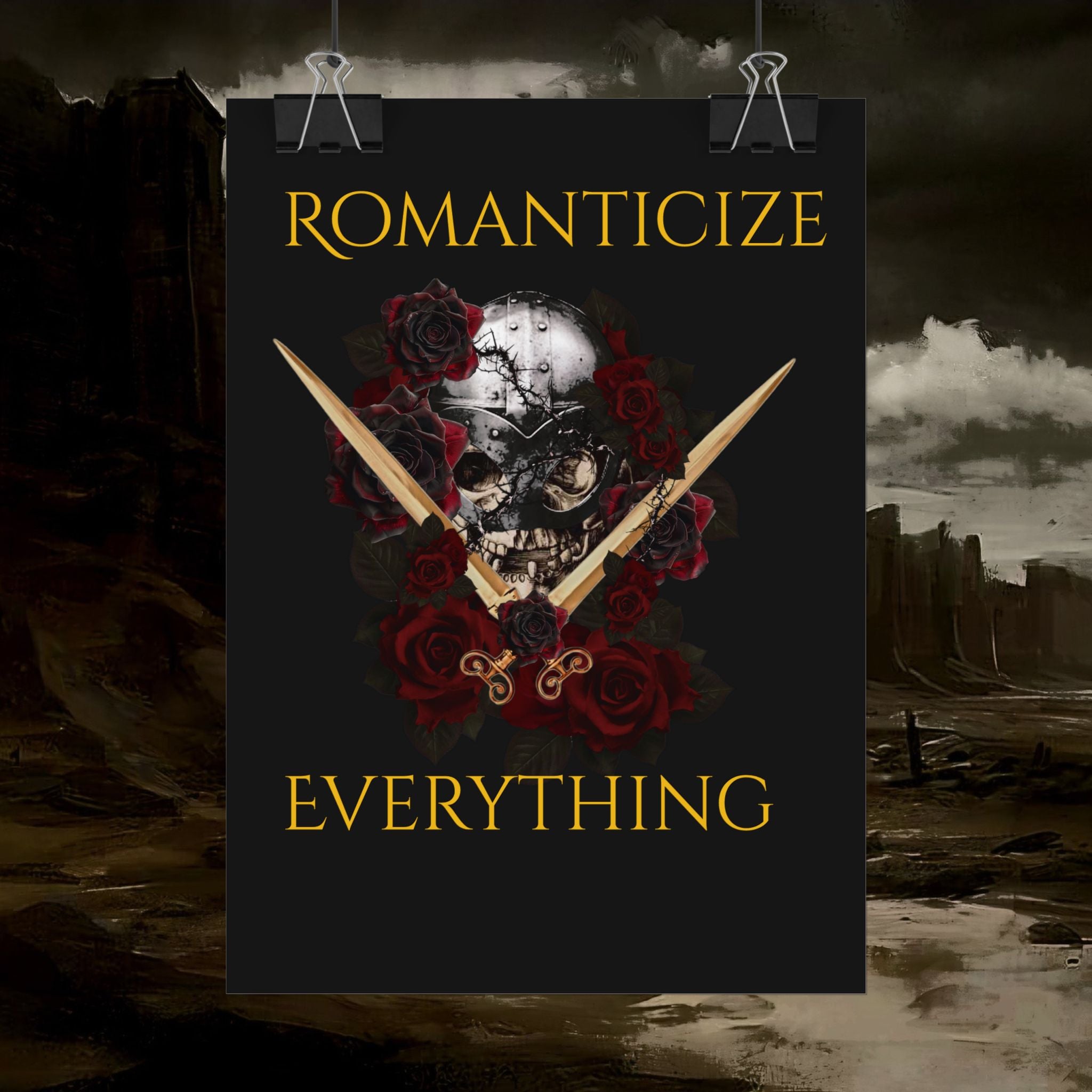 The Barbarian's Fate Early Medieval Fantasy Saxon themed Rolled Posters