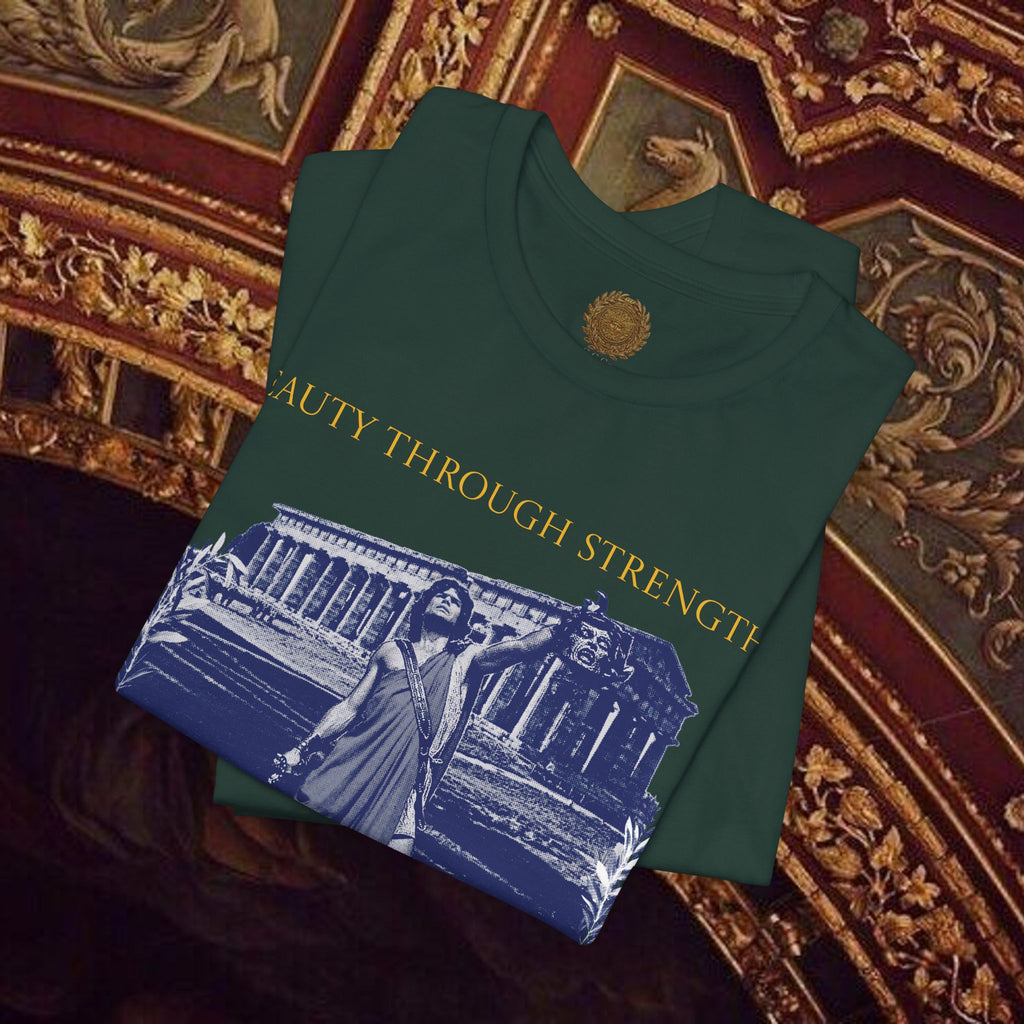 The Hero's Victory Classically-Themed Cotton Graphic T Shirt