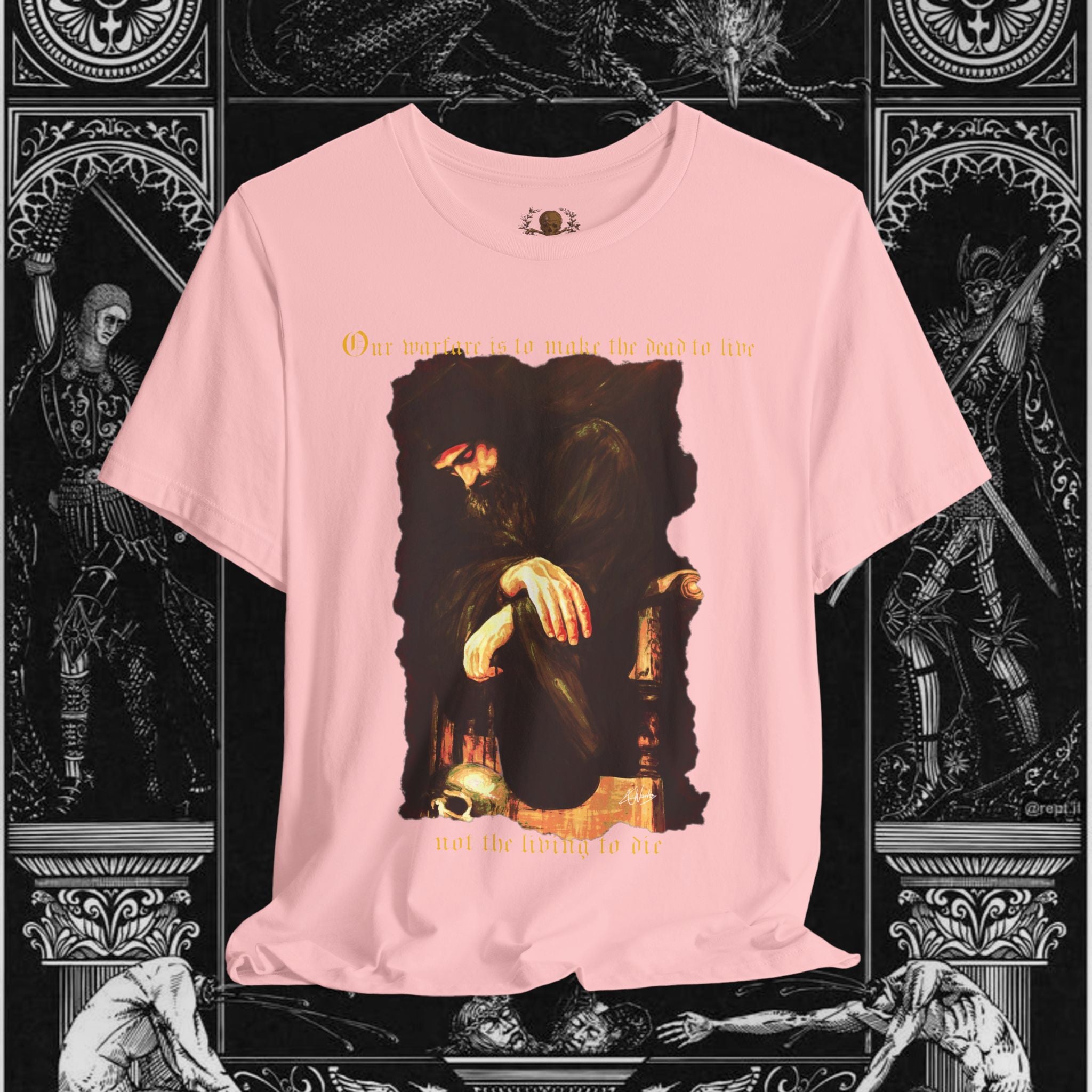Man's Memento Medieval Fantasy Graphic T Shirt