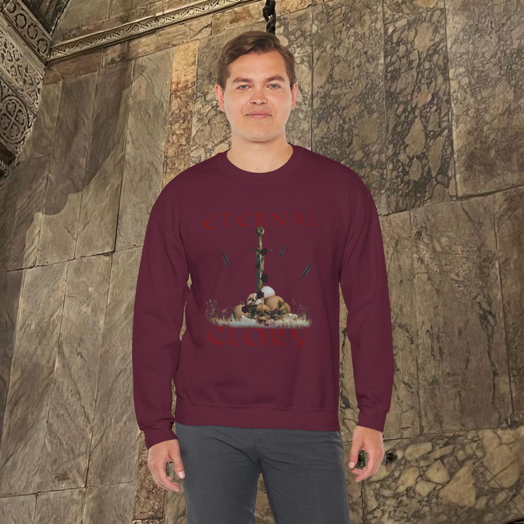 Eternal Glory of the Last Battle Crewneck Graphic Sweatshirt