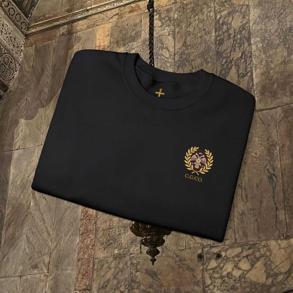 The Kings Fate Byzantine Inspired Graphic Crewneck Sweatshirt Back Version