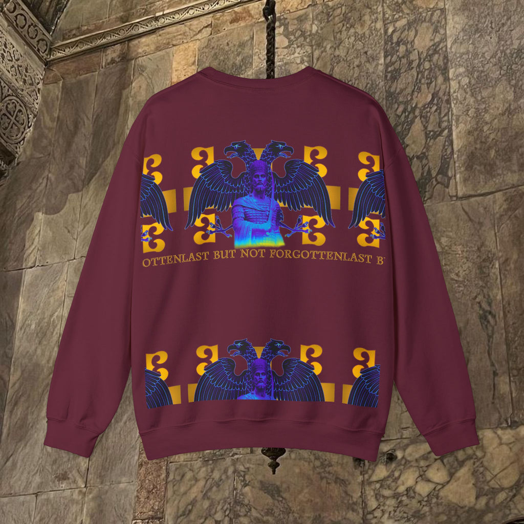 The Last Great Emperor Byzantine Inspired Crewneck Sweatshirt Back Version