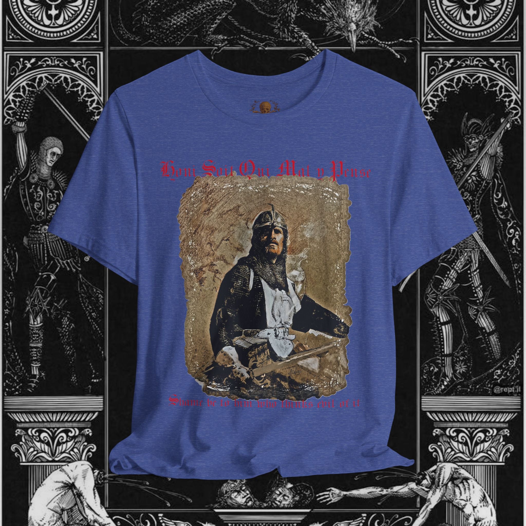 The Knight's Rest Medieval Fantasy Graphic T Shirt