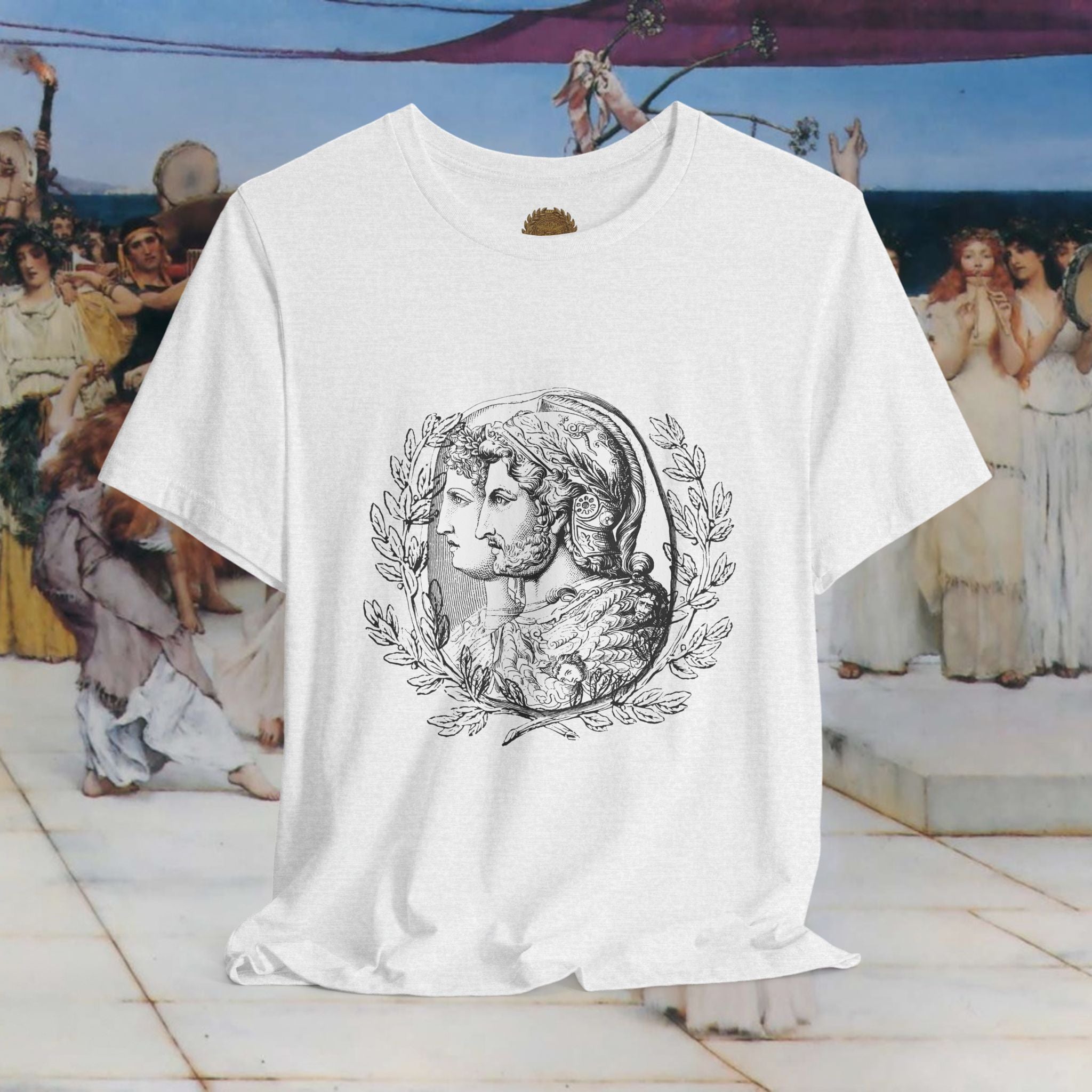 Roman Warrior's Spirit Plumed Helmet Cameo T-Shirt