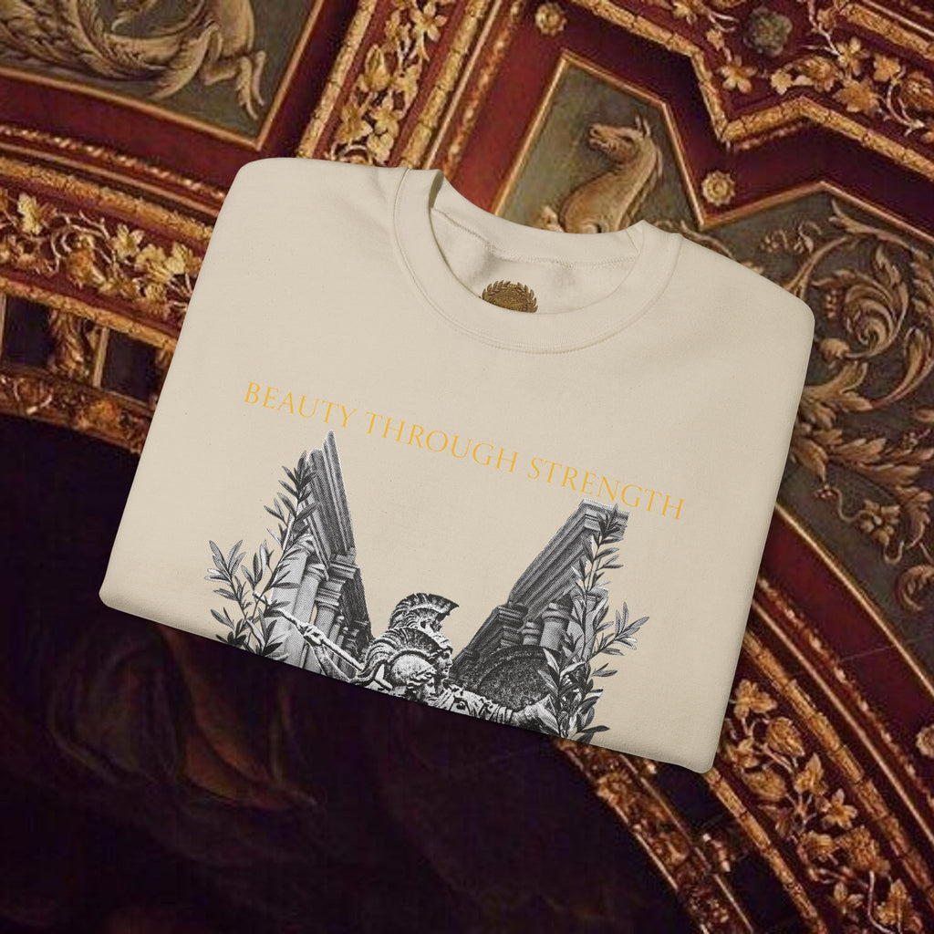 The Goddess's Protection Classically-Inspired Cotton Graphic Sweatshirt