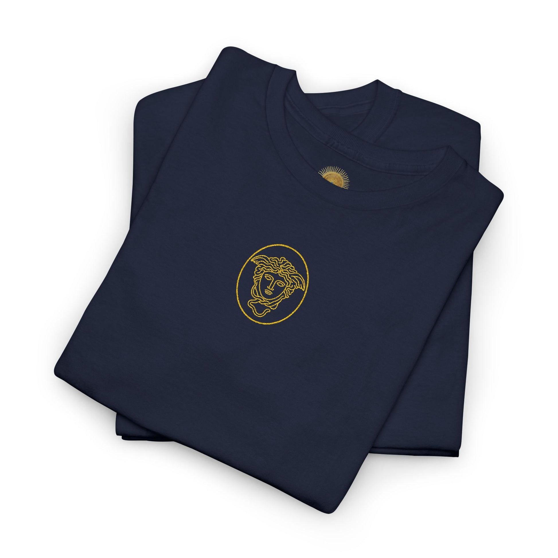 Medusa's Head Unisex Heavy Cotton Tee, Colorful Graphic Tee