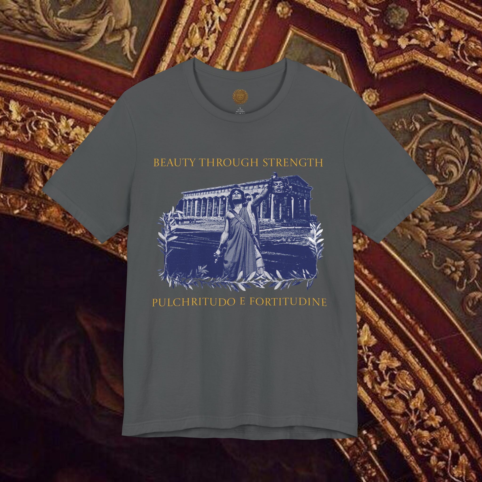 The Hero's Victory Classically-Themed Cotton Graphic T Shirt