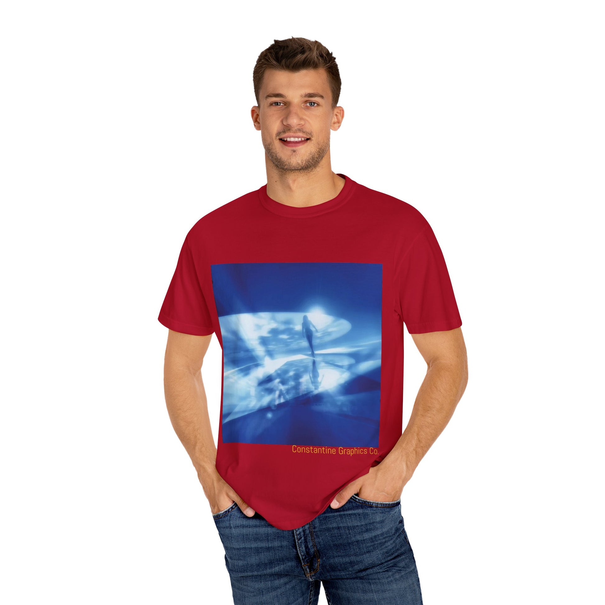 The Blue Portal Cyber Y2k Graphic T Shirt