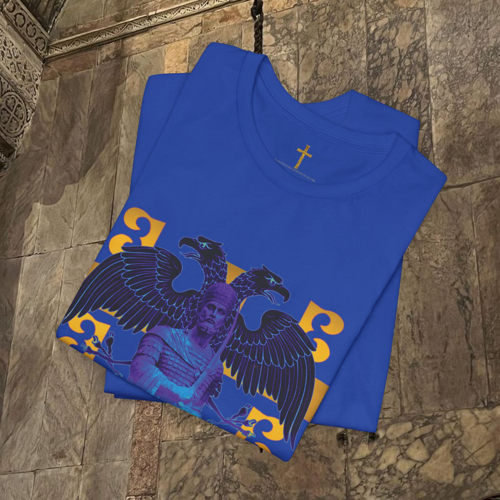 The Last Great Emperor Byzantine Inspired Cotton Graphic T-shirt Front