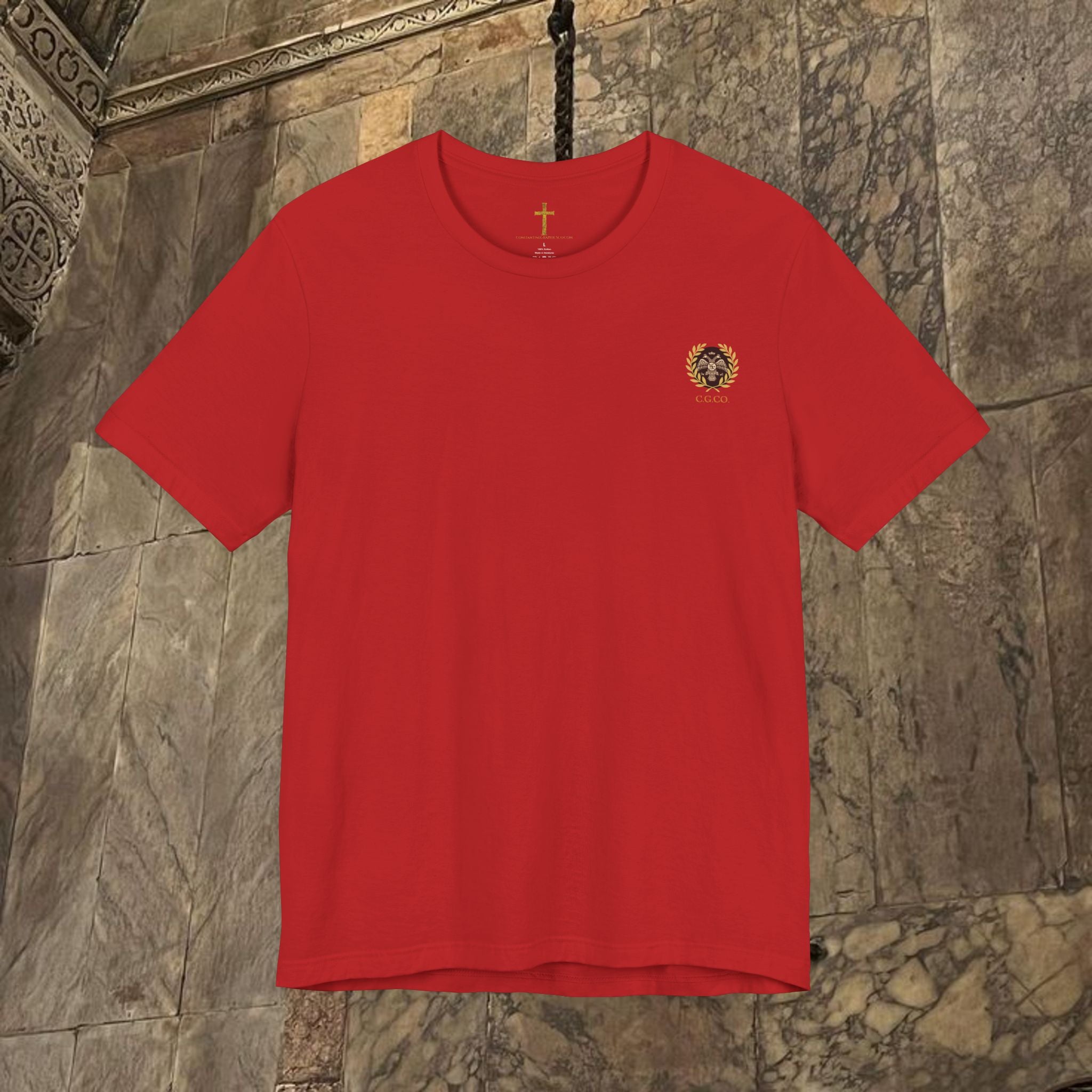 The Kings Fate Byzantine Inspired Cotton Graphic T-shirt Back version