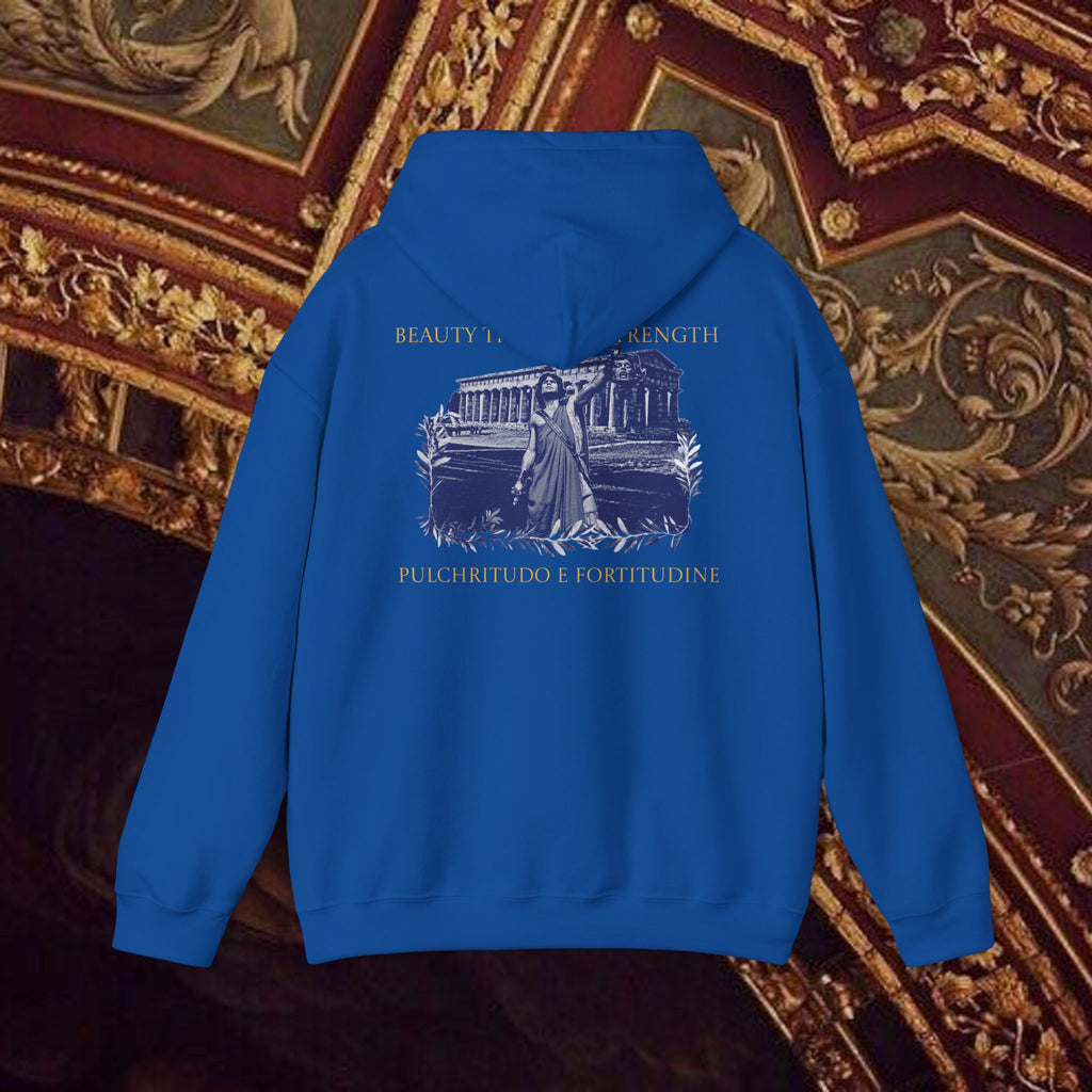 The Hero's Victory Classically-Themed Cotton Graphic Hoodie