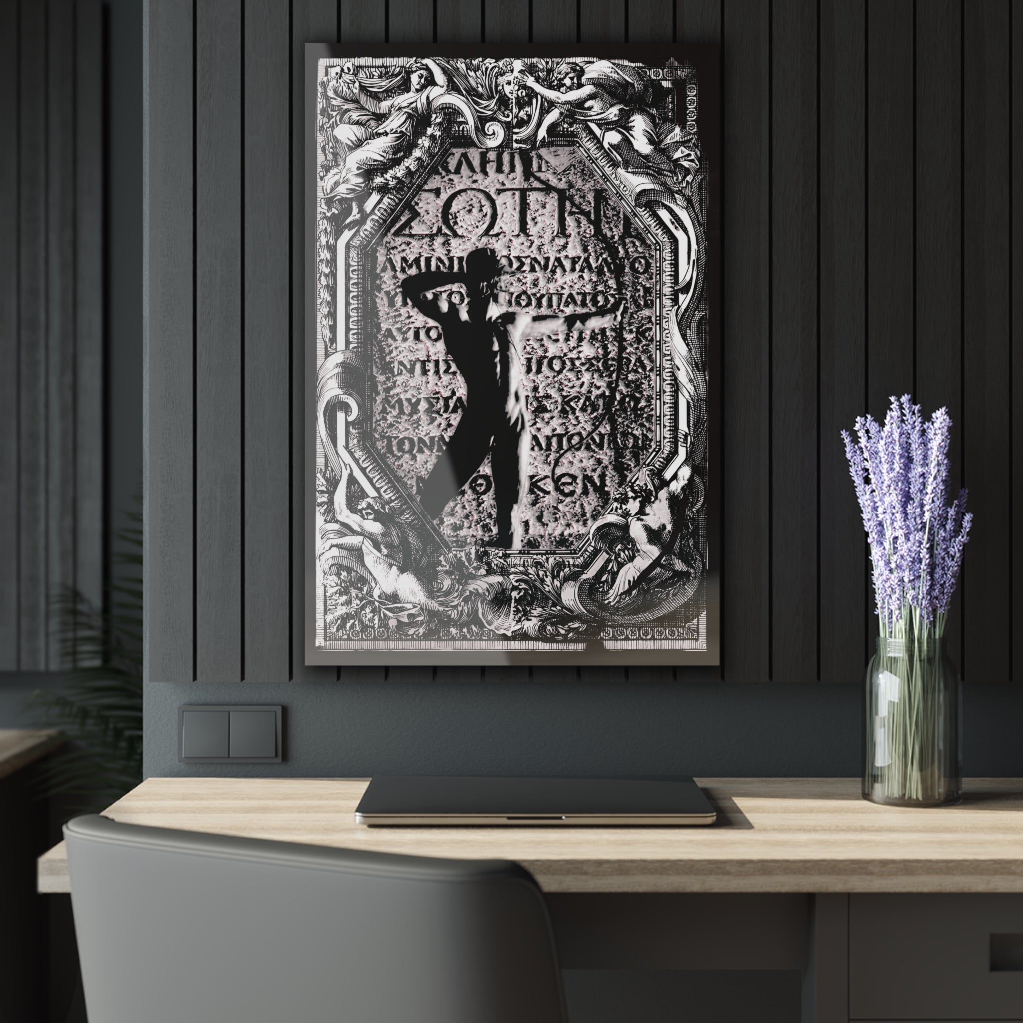 The Warrior's Might Acrylic Prints (French Cleat Hanging)